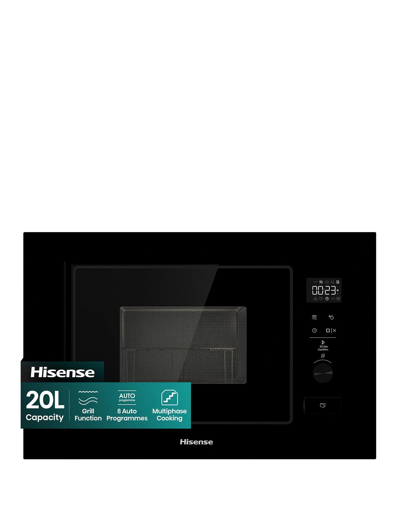 Hisense Hisense BIM320G52BGUK 20L Built In Microwave with Grill - Black