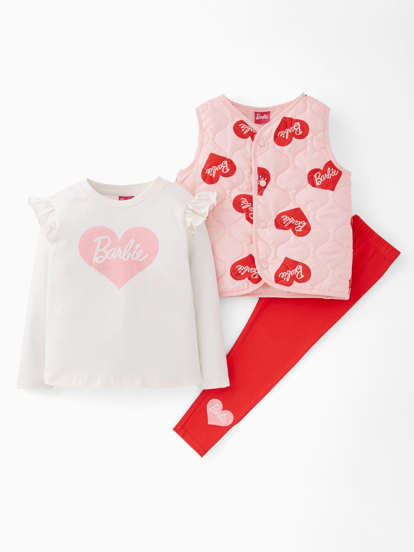 Barbie Barbie 3 Piece Gilet Set - Red