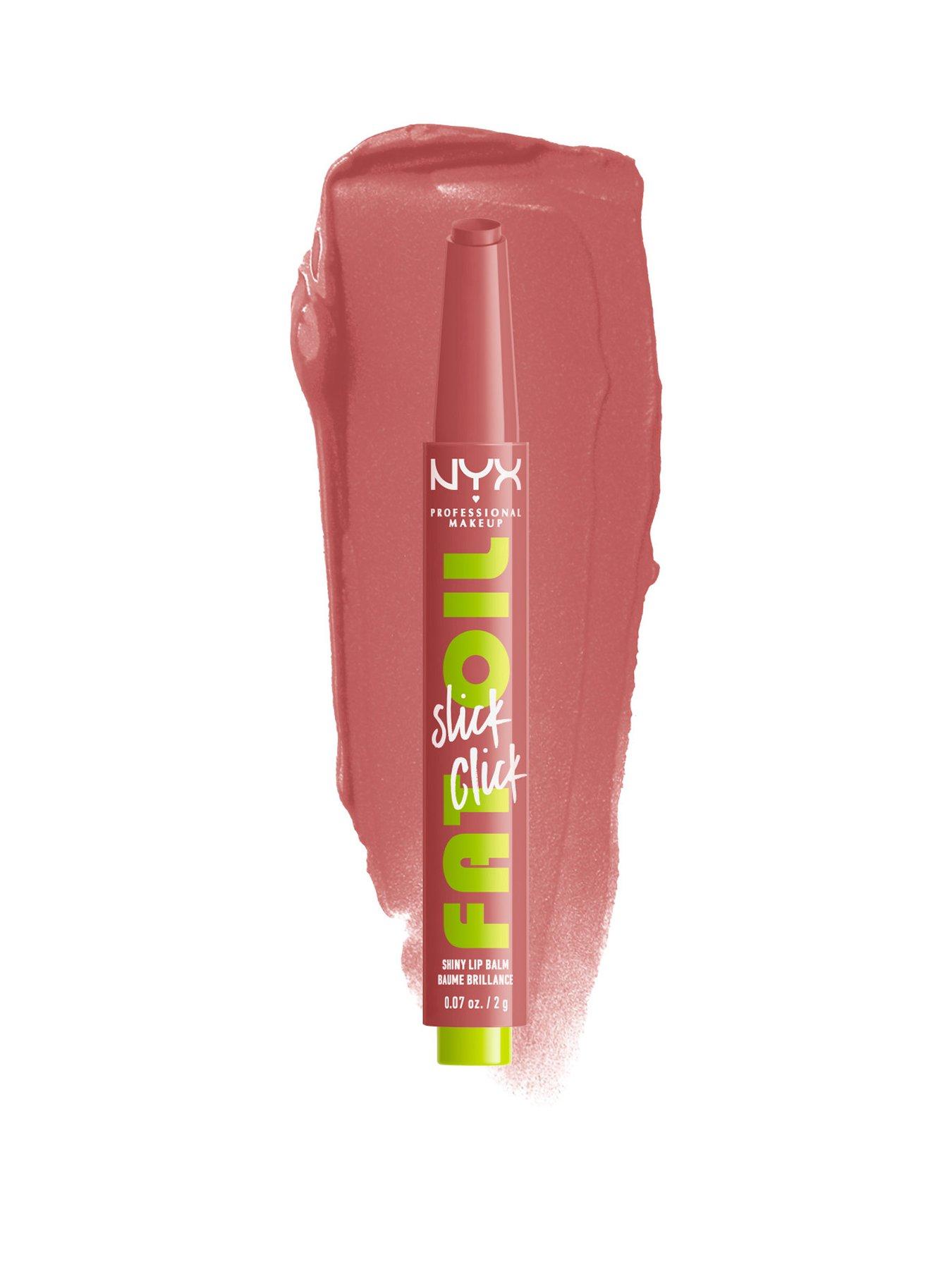 NYX PROFESSIONAL MAKEUP NYX Professional Makeup Fat Oil Slick Click, Lip Balm, 12 HR Hydration, High Shine Finish
