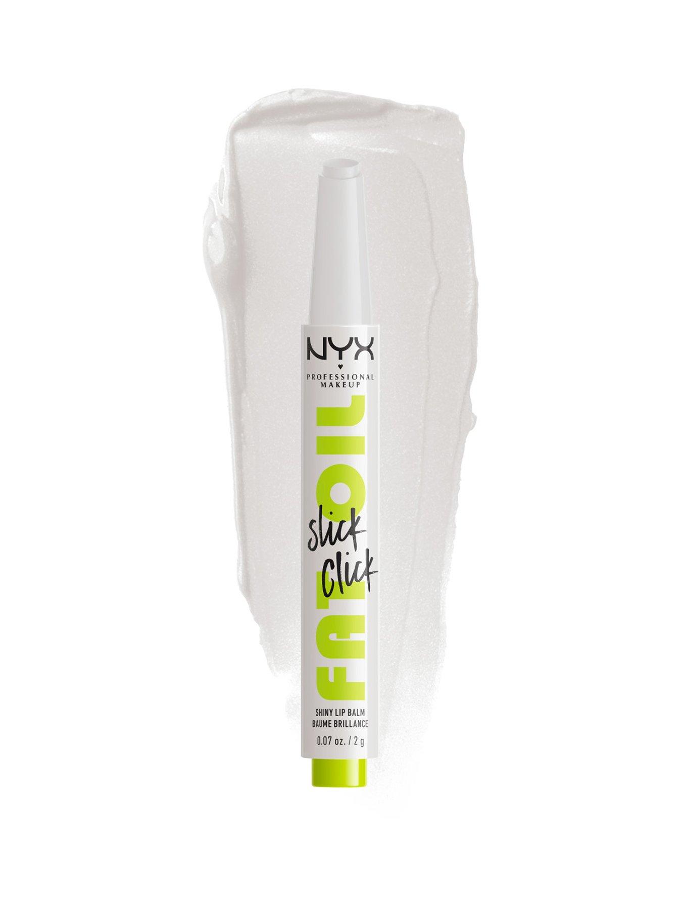 undefined NYX Professional Makeup Fat Oil Slick Click, Lip Balm, 12 HR Hydration, High Shine Finish