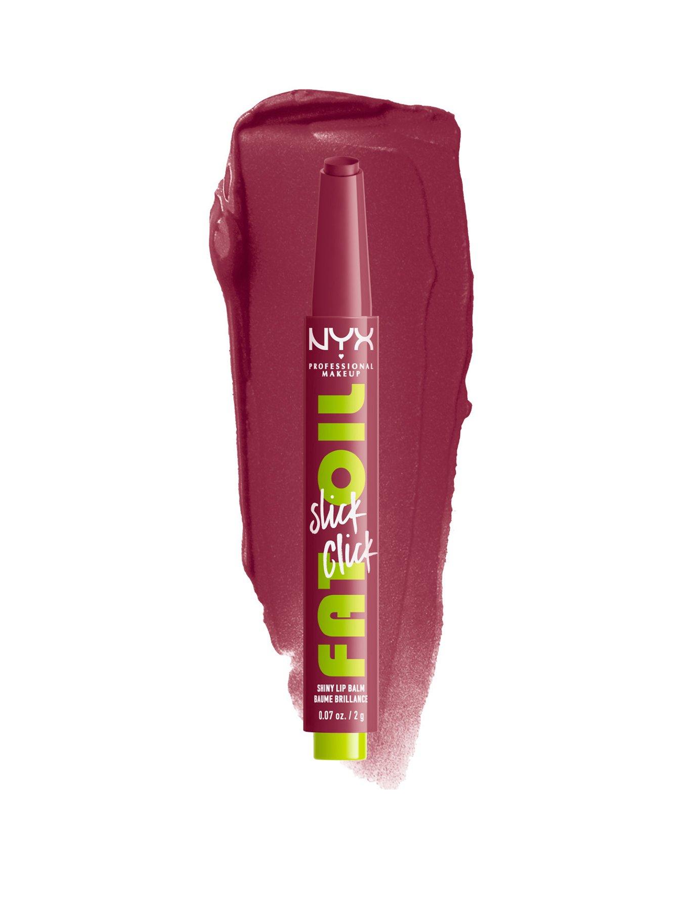 NYX PROFESSIONAL MAKEUP NYX Professional Makeup Fat Oil Slick Click, Lip Balm, 12 HR Hydration, High Shine Finish