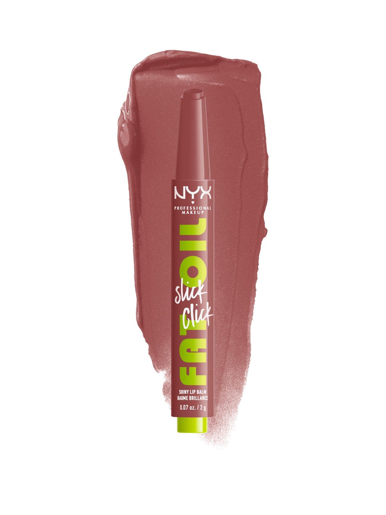 NYX PROFESSIONAL MAKEUP NYX Professional Makeup Fat Oil Slick Click, Lip Balm, 12 HR Hydration, High Shine Finish
