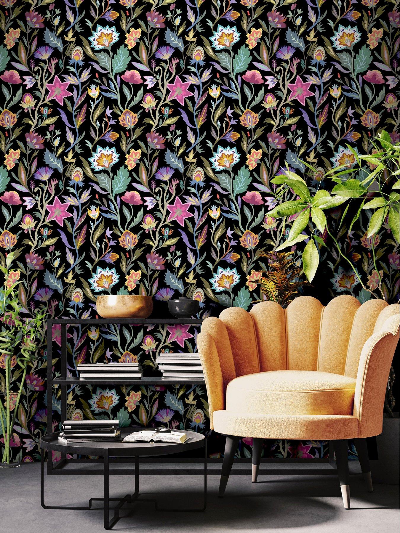 arthouse-lush-paradise-wallpaper-black