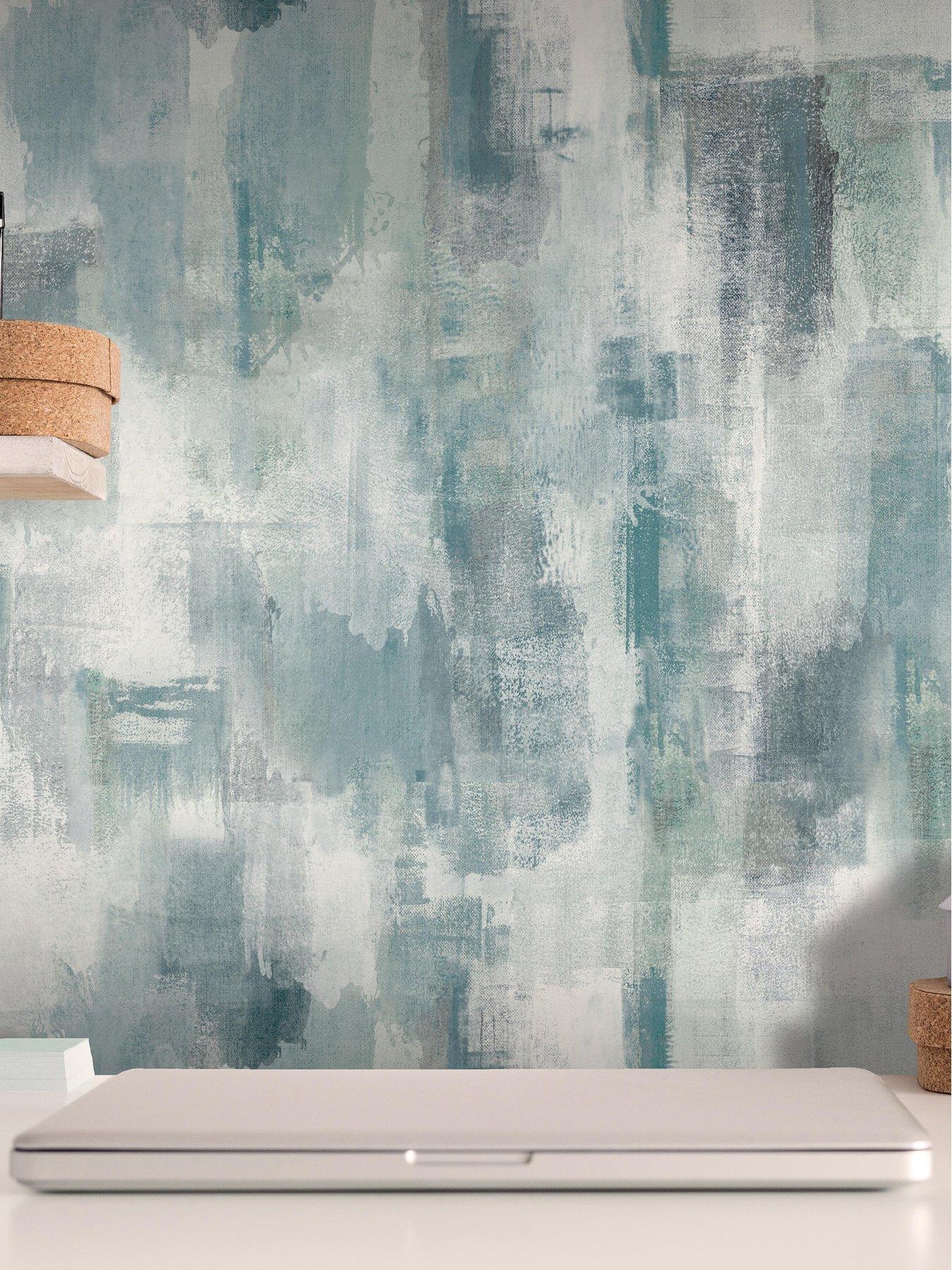 arthouse-painterly-pattern-blue-wallpaper