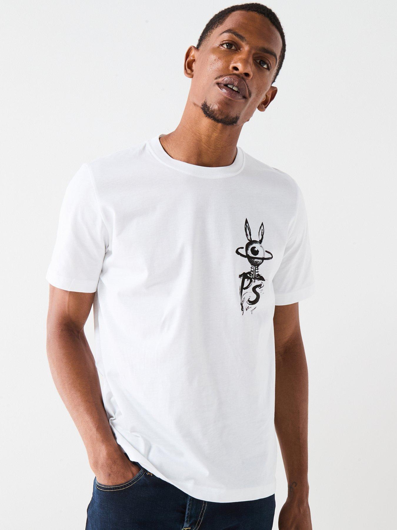 PS PAUL SMITH Eye Back Graphic T-Shirt - White