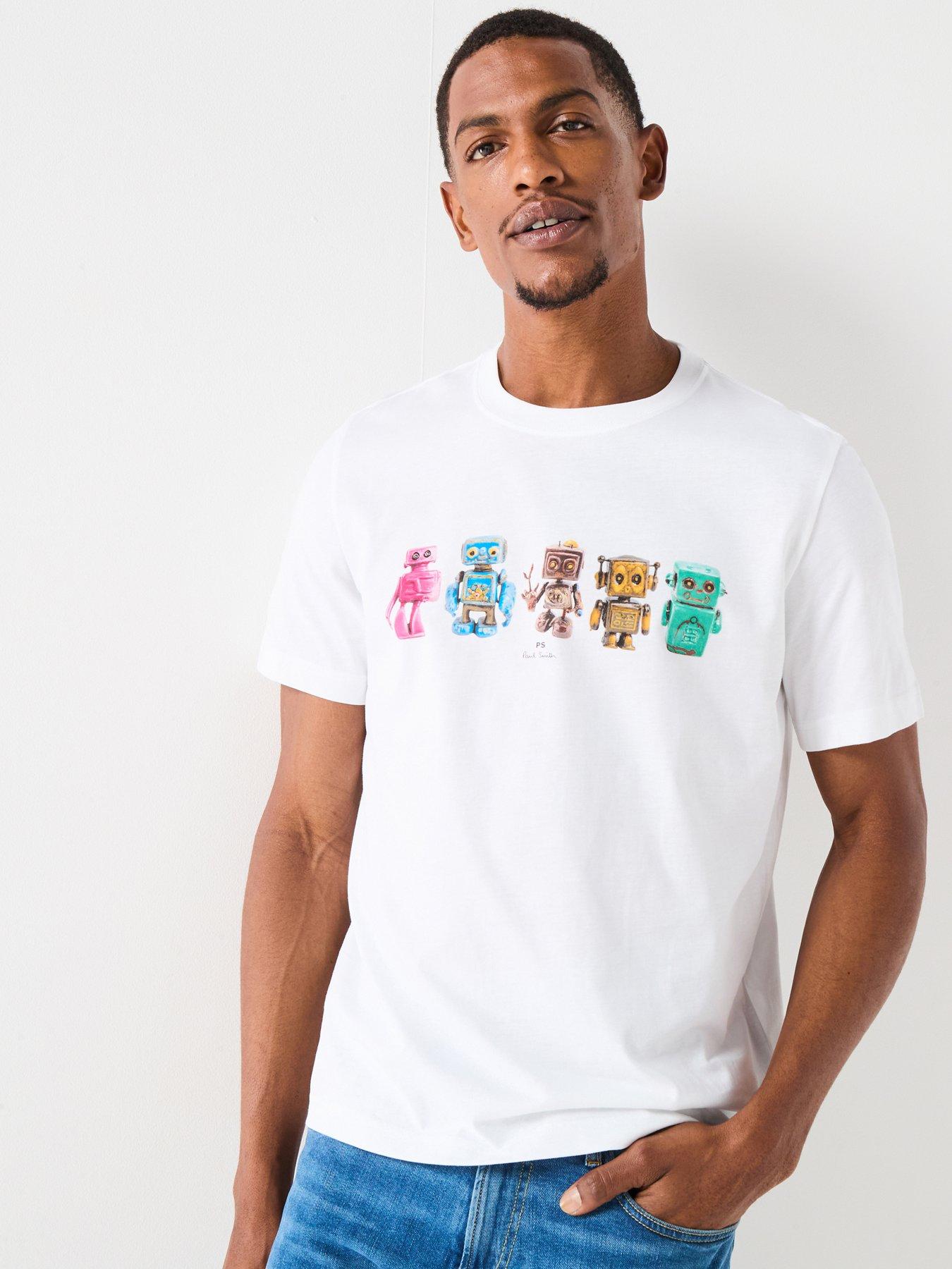 PS PAUL SMITH Robots Graphic T-Shirt - White