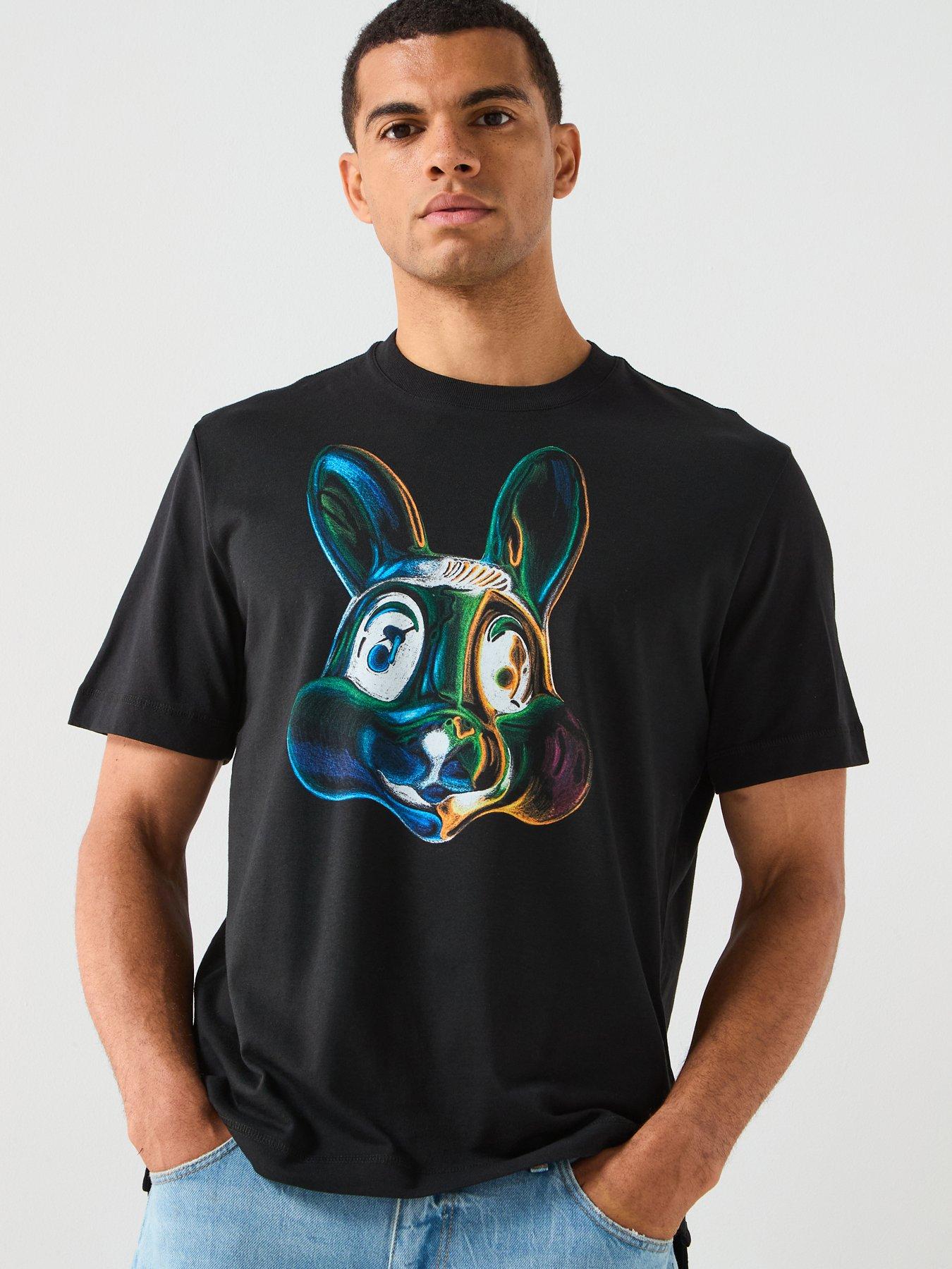 PS PAUL SMITH Bunny Graphic T-Shirt - Black