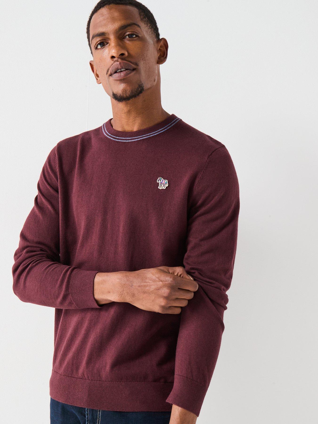ps-paul-smith-zebra-knitted-jumper-redfront