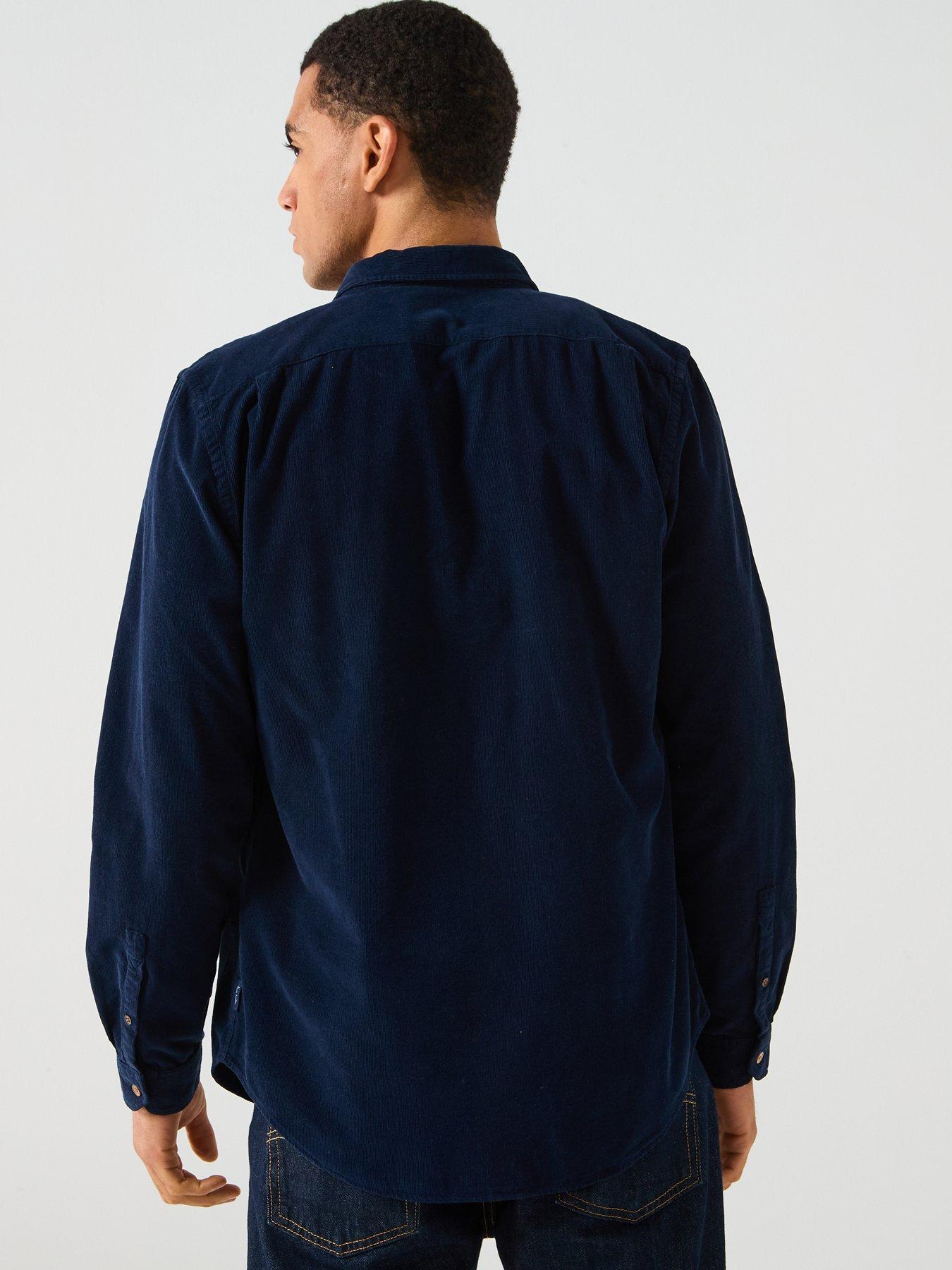 ps-paul-smith-tailored-fit-button-down-shirt-navystillFront