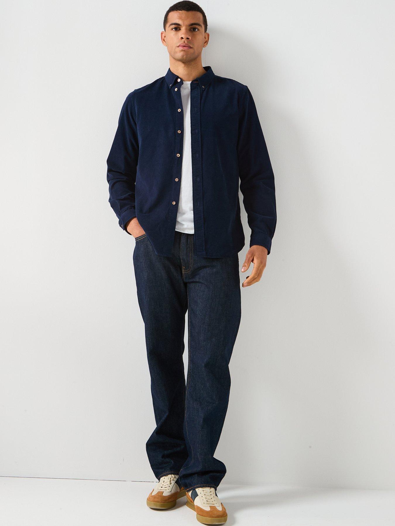 ps-paul-smith-tailored-fit-button-down-shirt-navyback