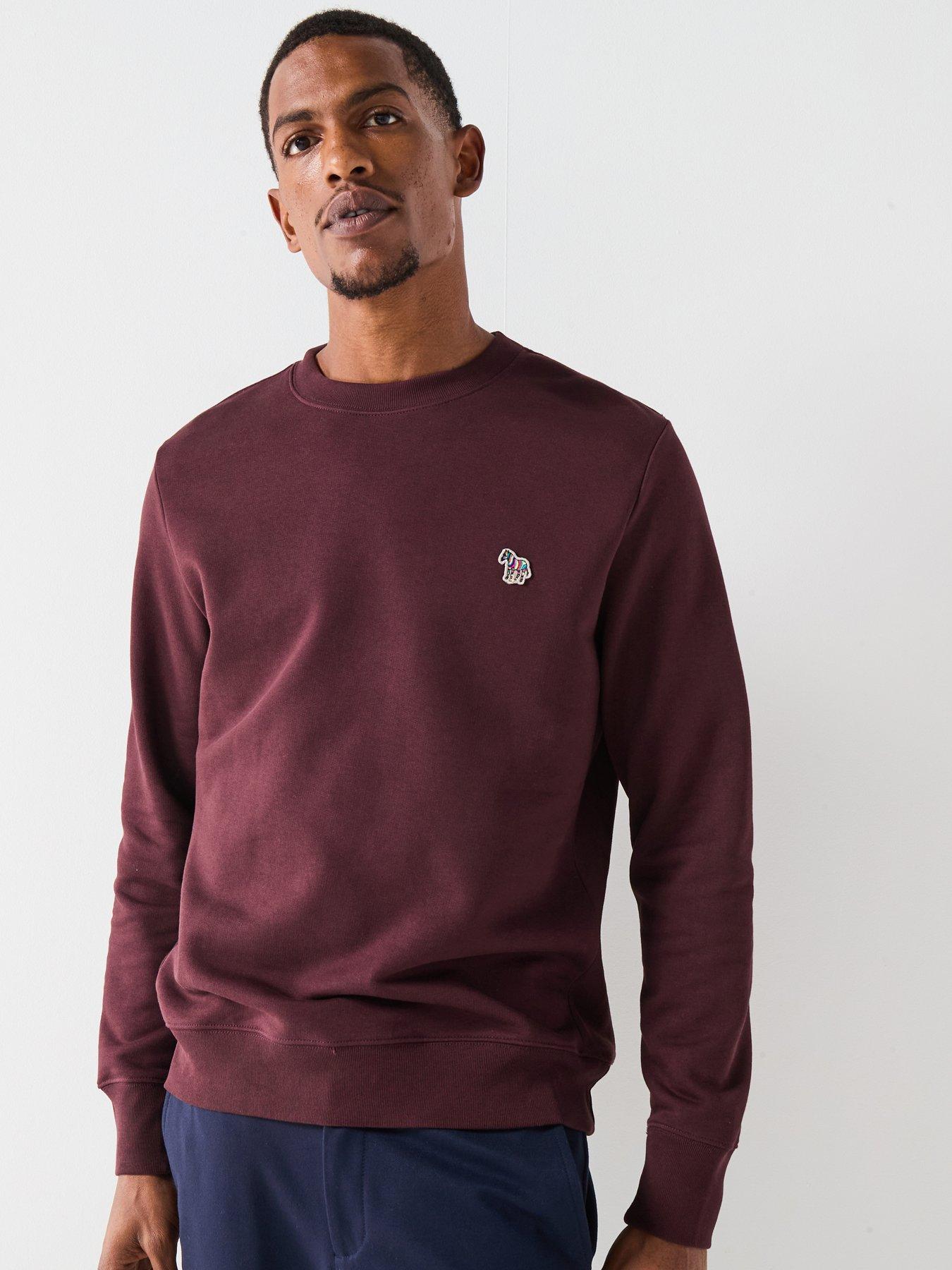 ps-paul-smith-regular-fit-zebra-crew-sweatshirt-red