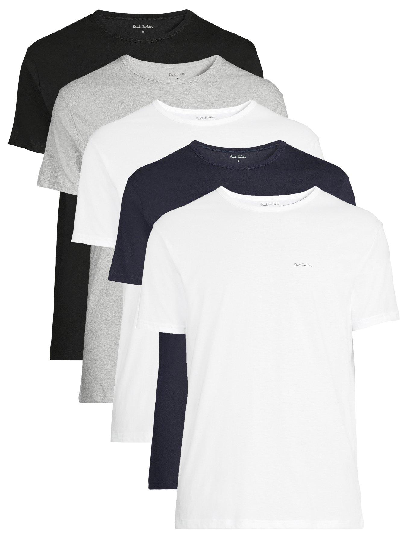PS PAUL SMITH 5 Pack Left Chest T-Shirts - Multi