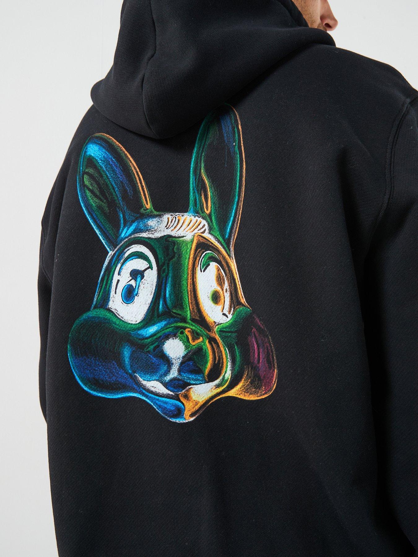 Image 5 of 5 of PS PAUL SMITH Bunny Back Graphic Overhead Hoodie - Black