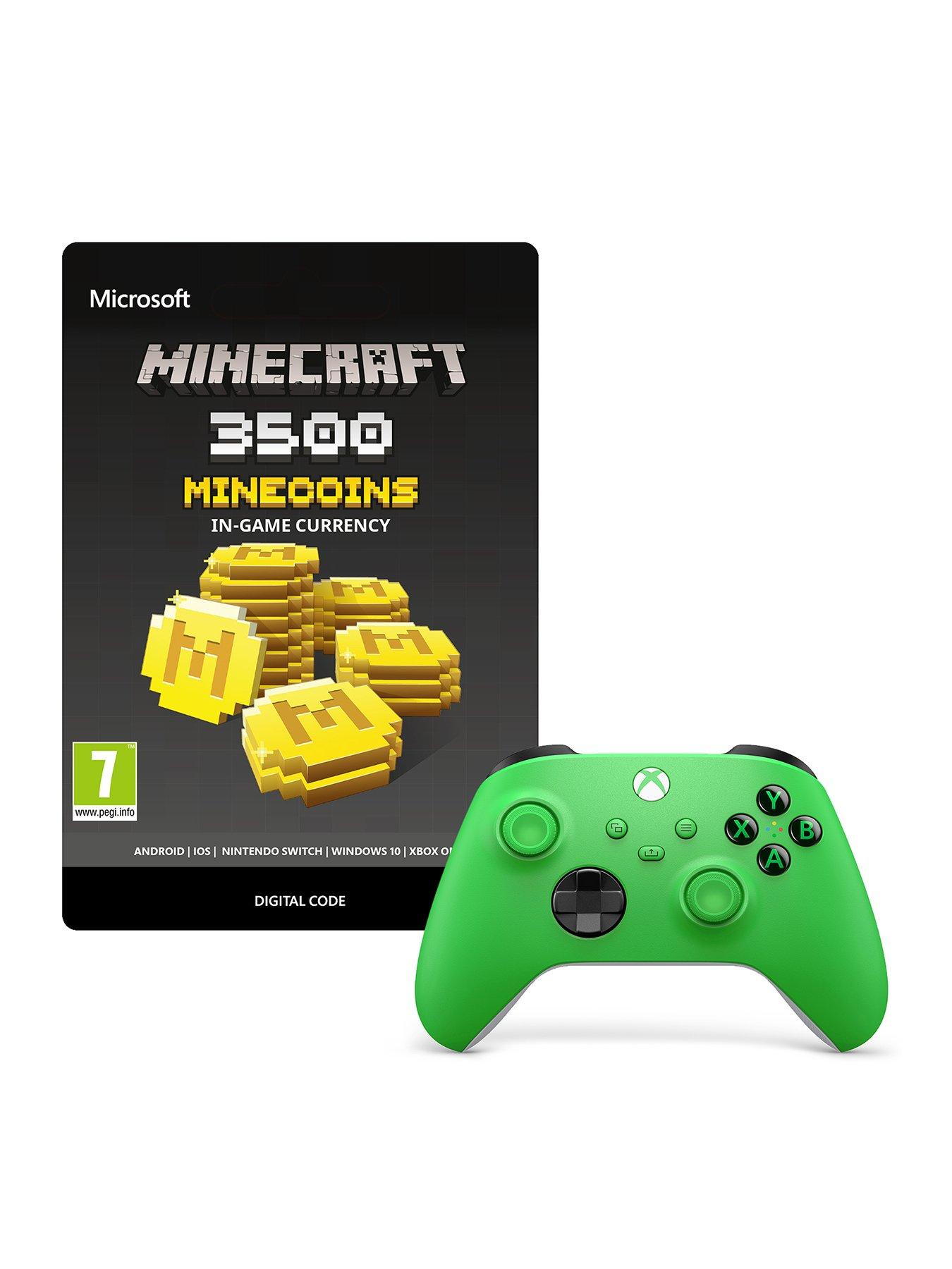 xbox-gaming-starter-kitnbsp--3500-minecraft-minecoins-xbox-wireless-controller-ndash-green-for-xbox-series-xs-xbox-one-and-windows-devices