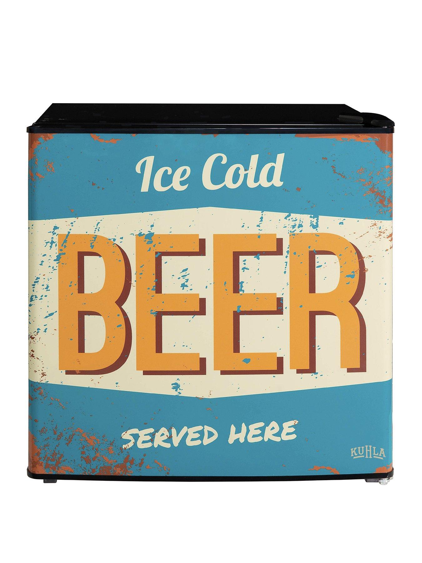 Image of Kuhla Kuhla KTTF0E6B-1011 Vintage Beer Design 45L Table Top Fridge