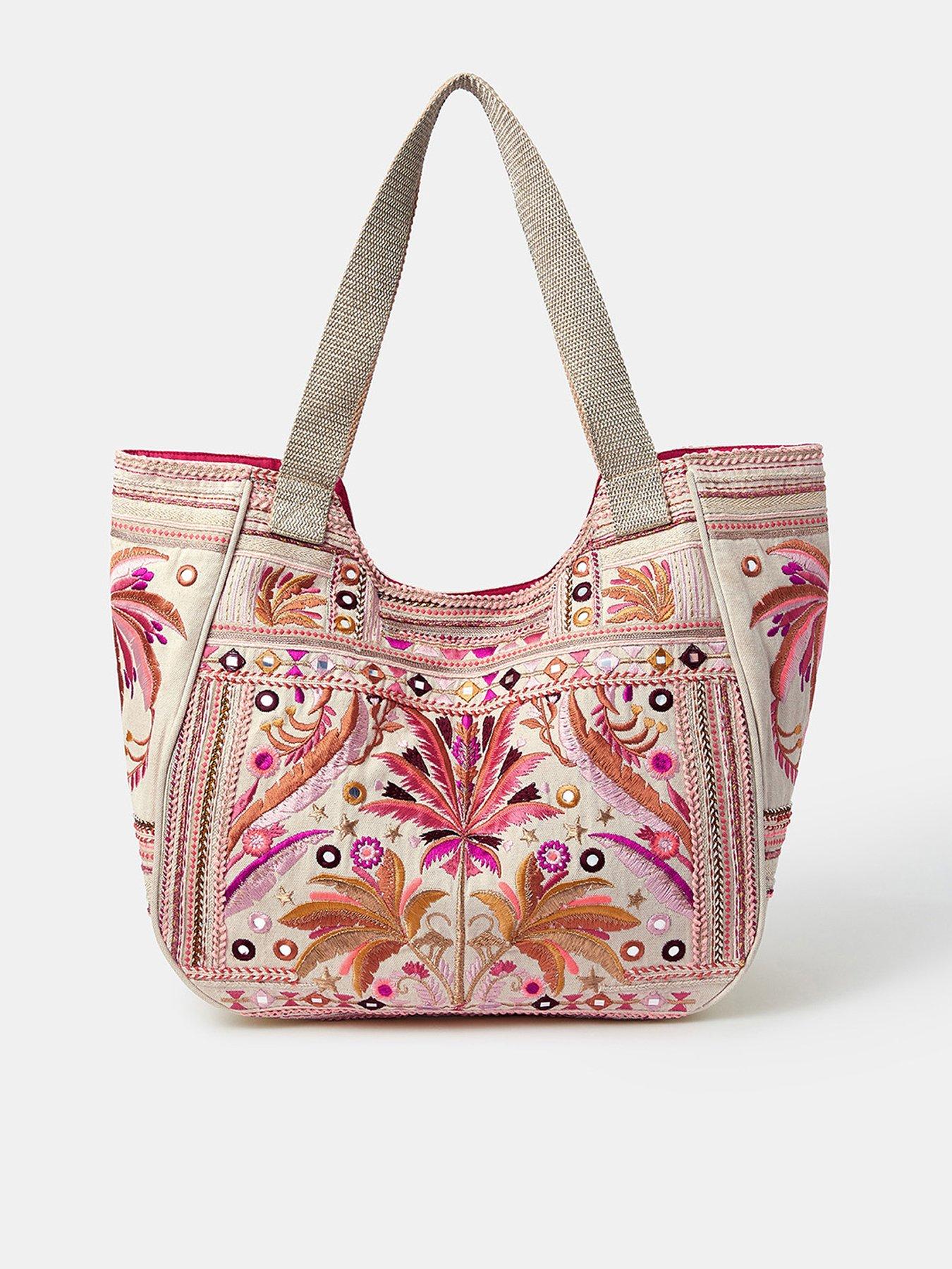 Image of Accessorize Mirror Embellished Tote - Brights