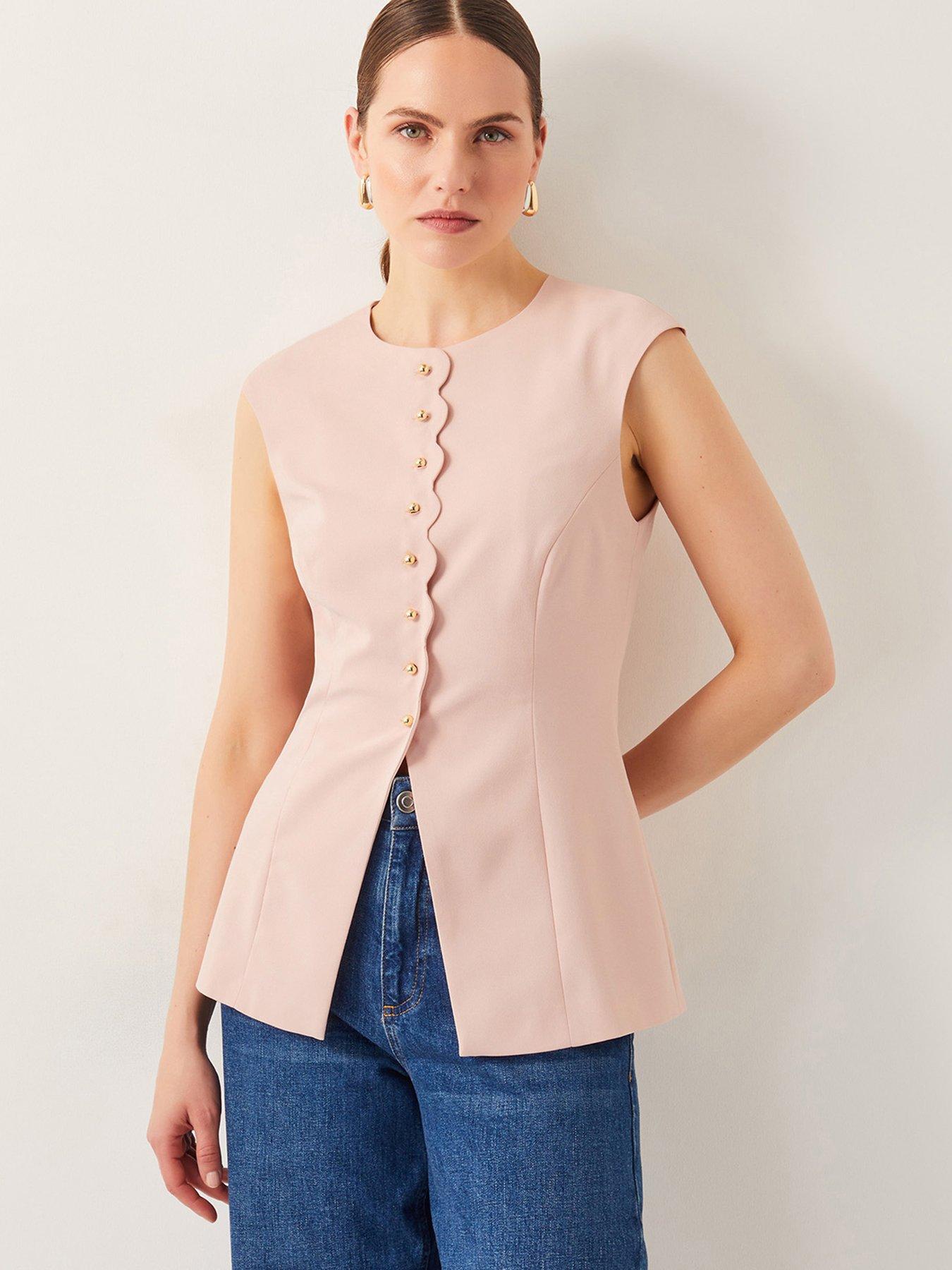 monsoon-ruth-scallop-waistcoat-pinkfront