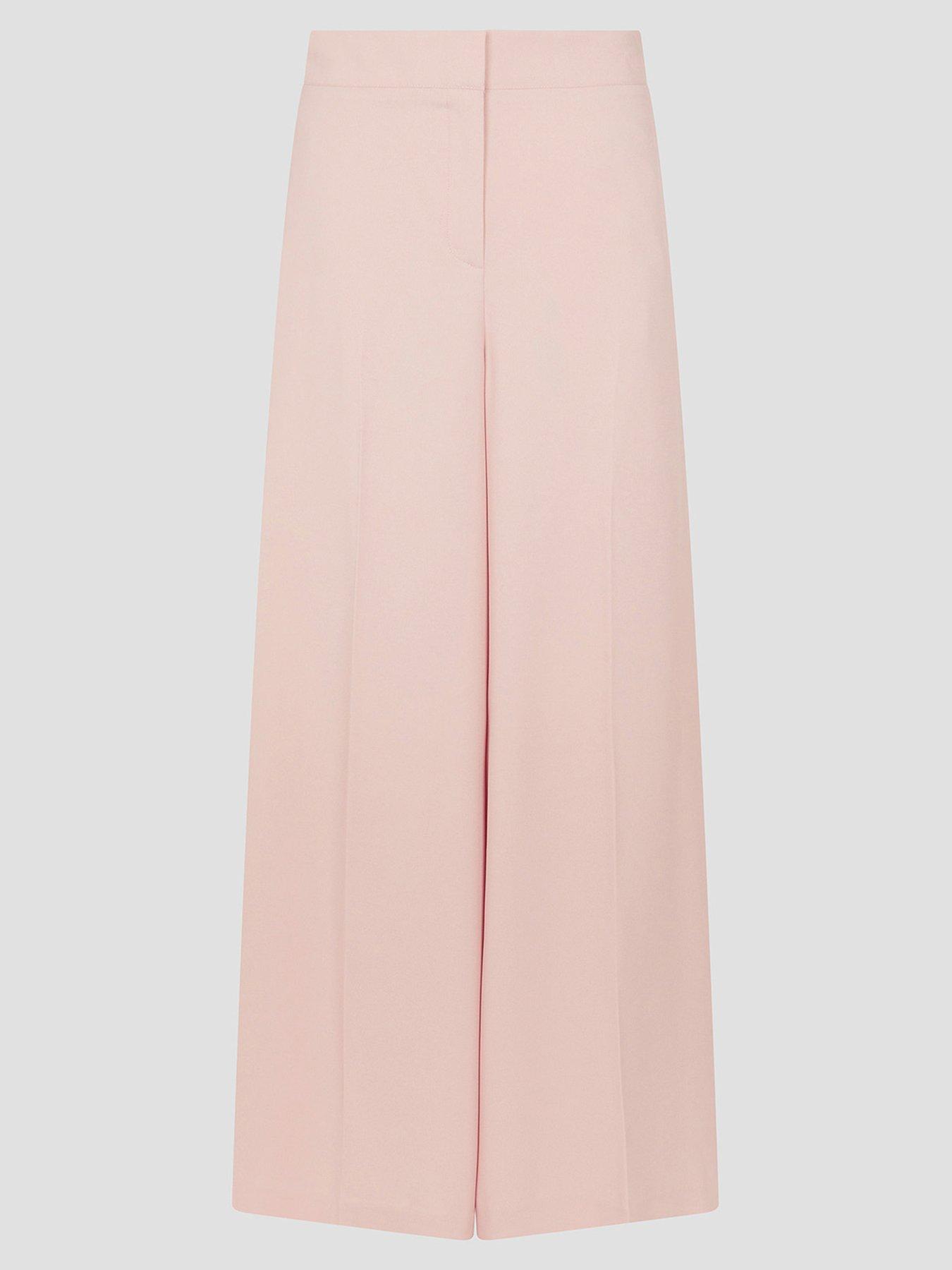Image 3 of 6 of Monsoon Ruth Wide Leg Trousers - Pink