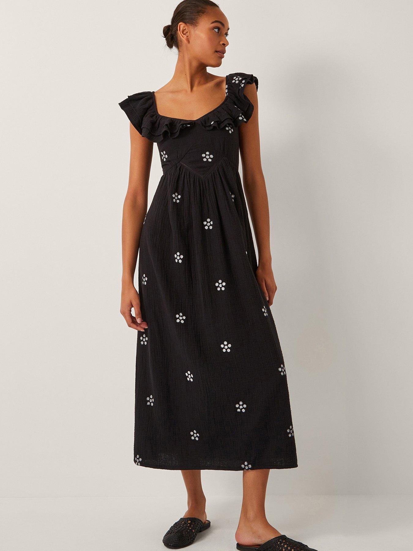 monsoon-daisy-midi-dress-black