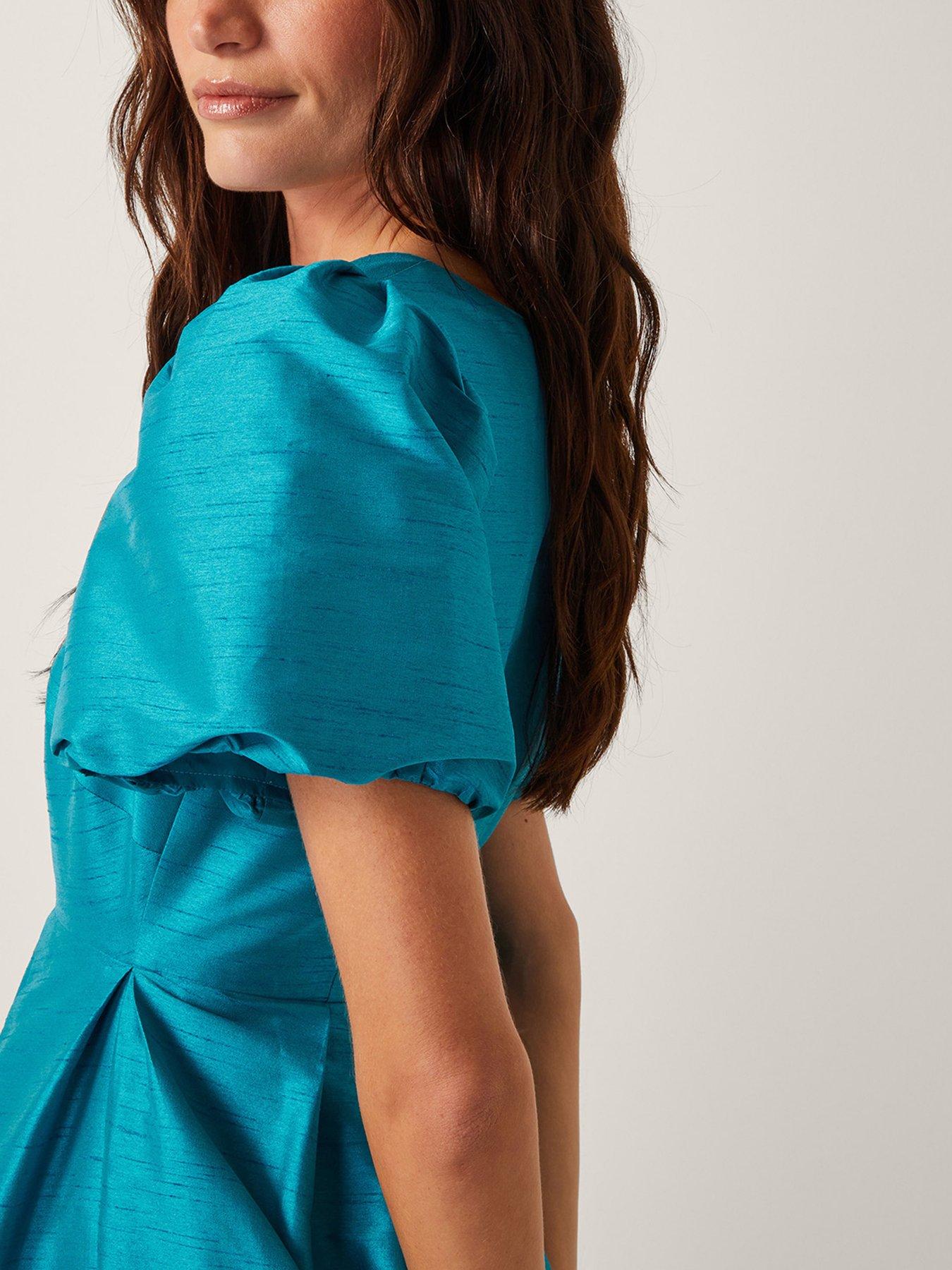 Image 5 of 5 of Monsoon Sandra Midi Dress - Blue
