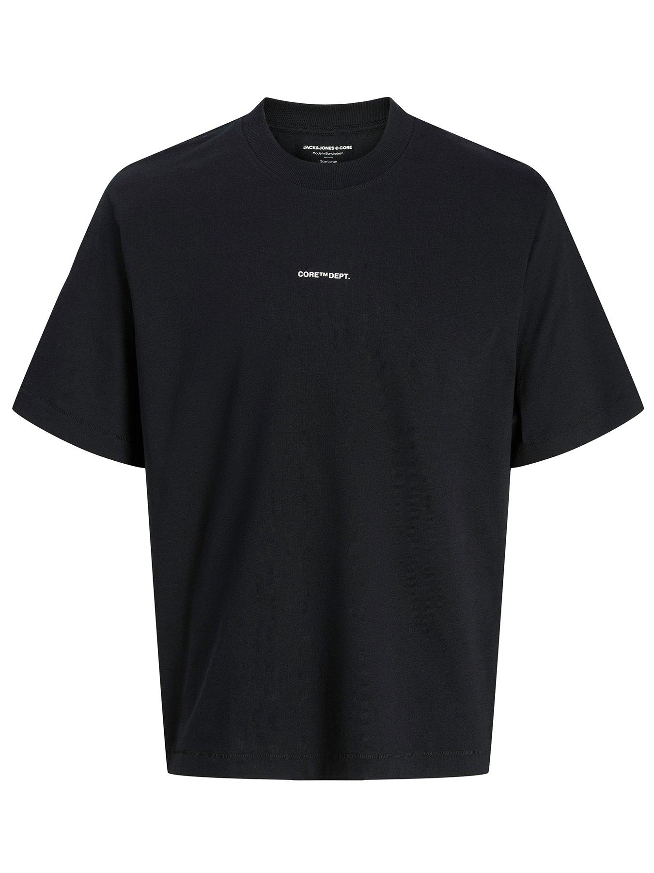 jack-jones-junior-boys-cover-script-short-sleeve-t-shirt-blackstillFront