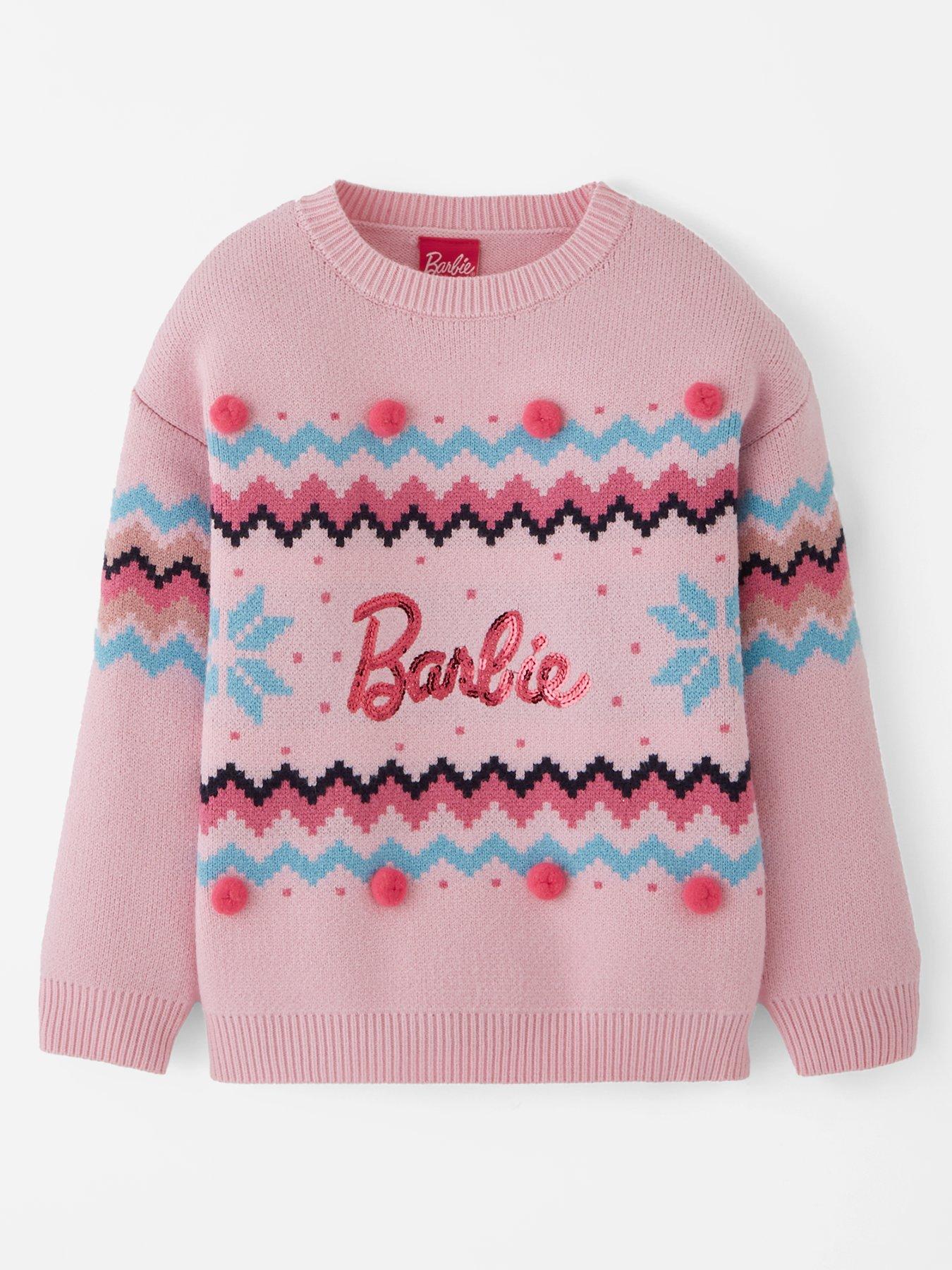 Barbie Barbie Knitted Christmas Jumper - Pink