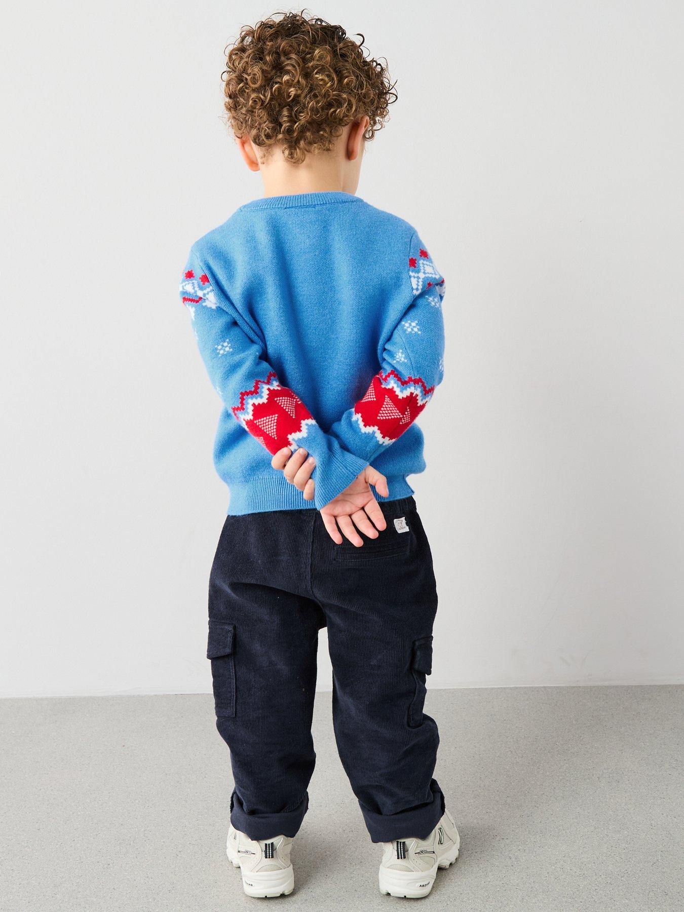 hot-wheels-festive-knitted-jumper-bluestillFront