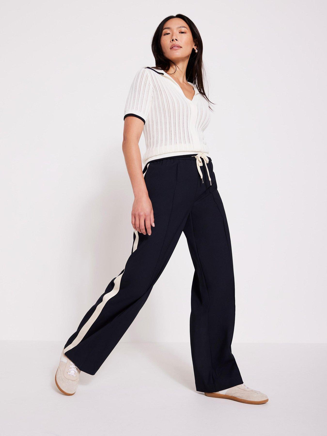 Image 2 of 6 of Mint Velvet Ivory Cotton Blend Polo Top - White
