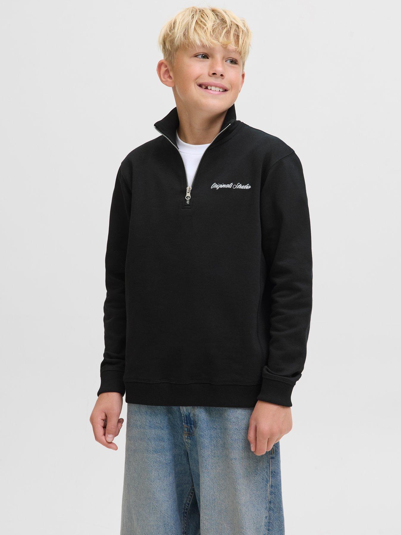 jack-jones-junior-boys-embroidered-half-zip-sweat-black