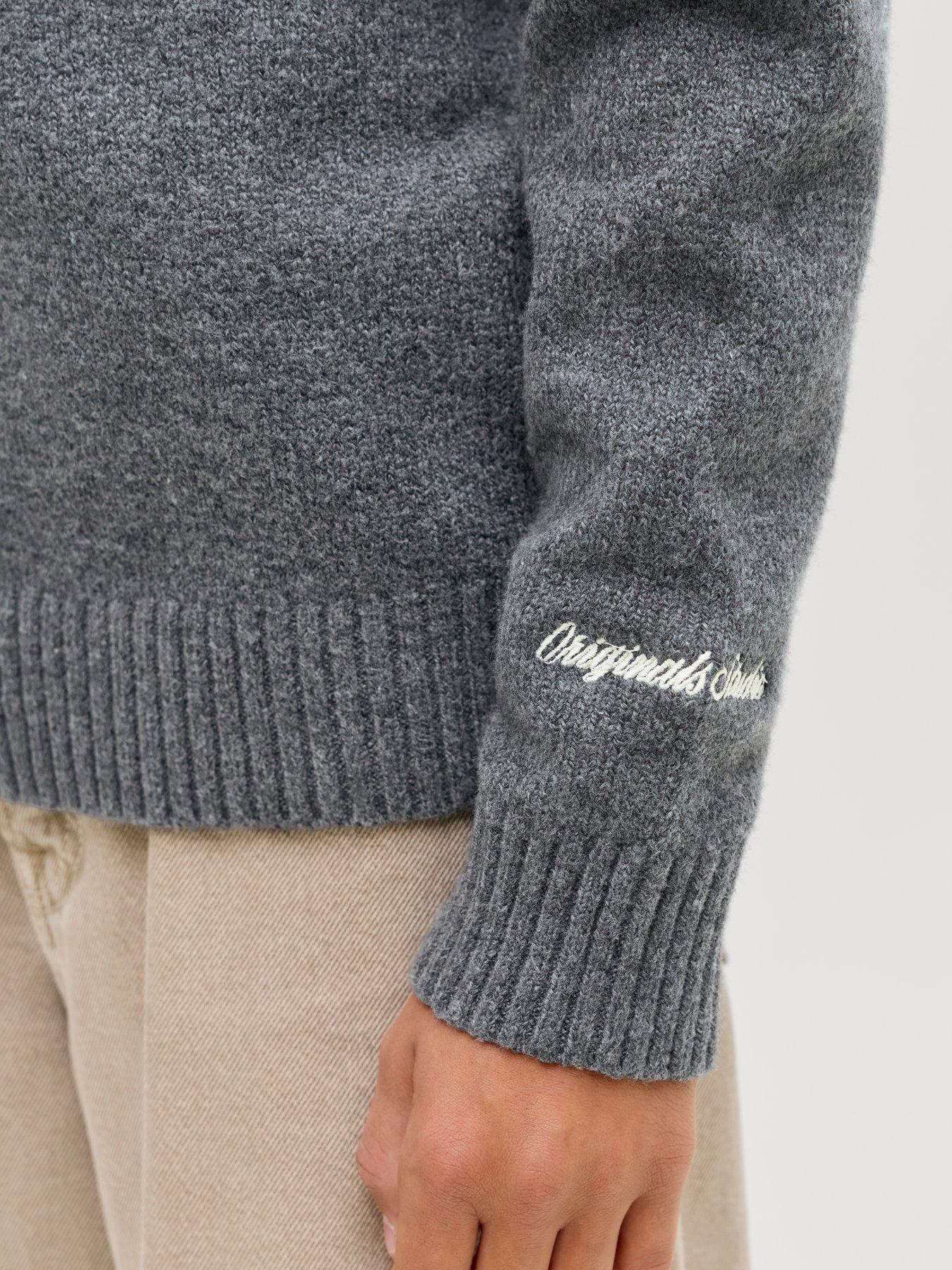 jack-jones-junior-boys-half-zip-knitted-jumper-greyoutfit