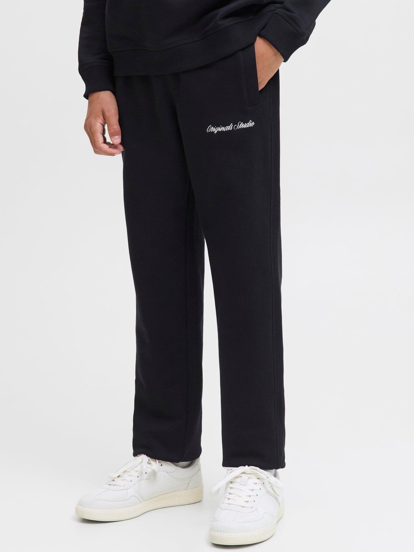 Image 1 of 7 of Jack & Jones Junior Boys Kane Sweat Pants - Black