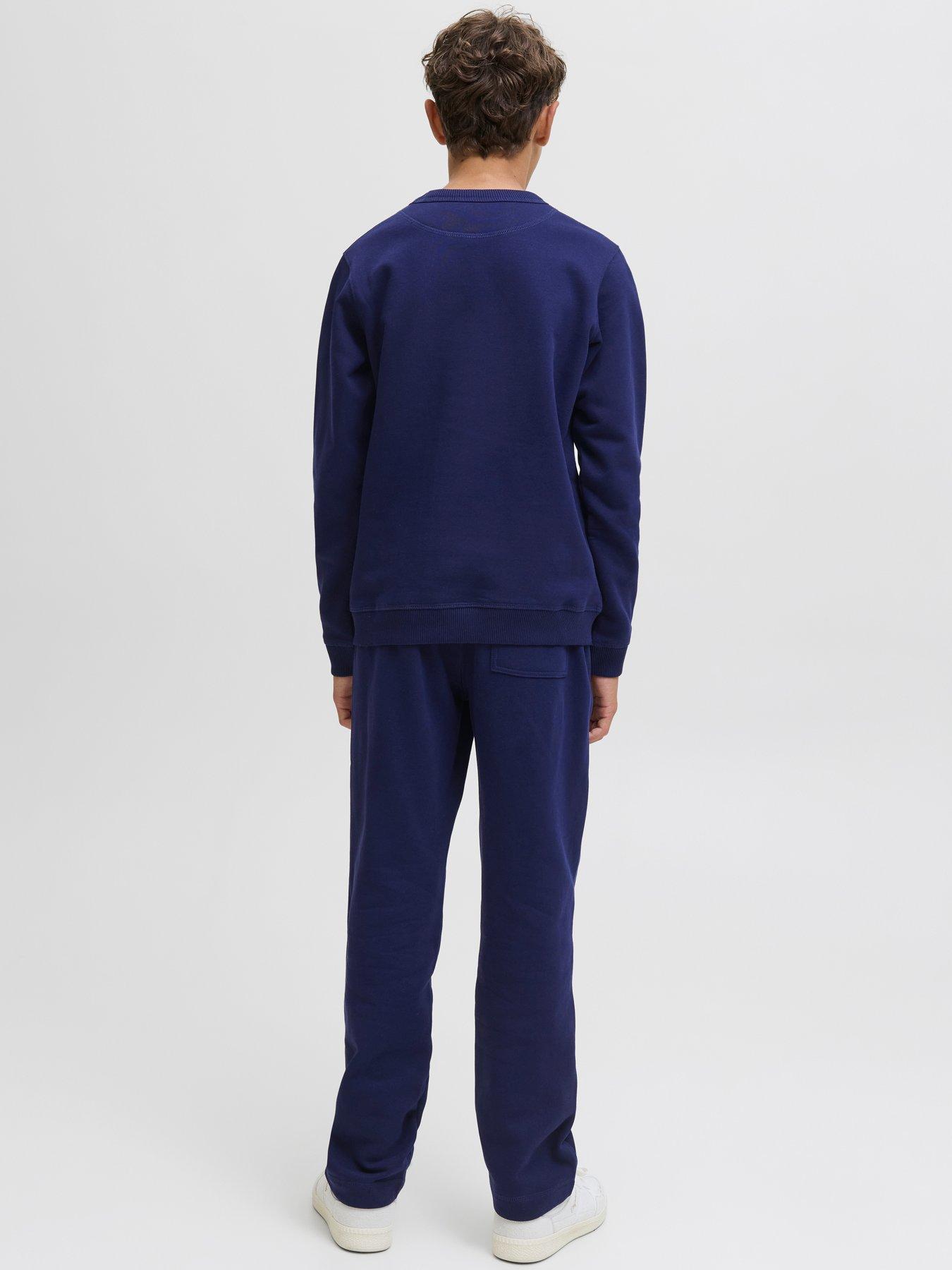 Image 5 of 7 of Jack & Jones Junior Boys Kane Sweat Pants - Blue