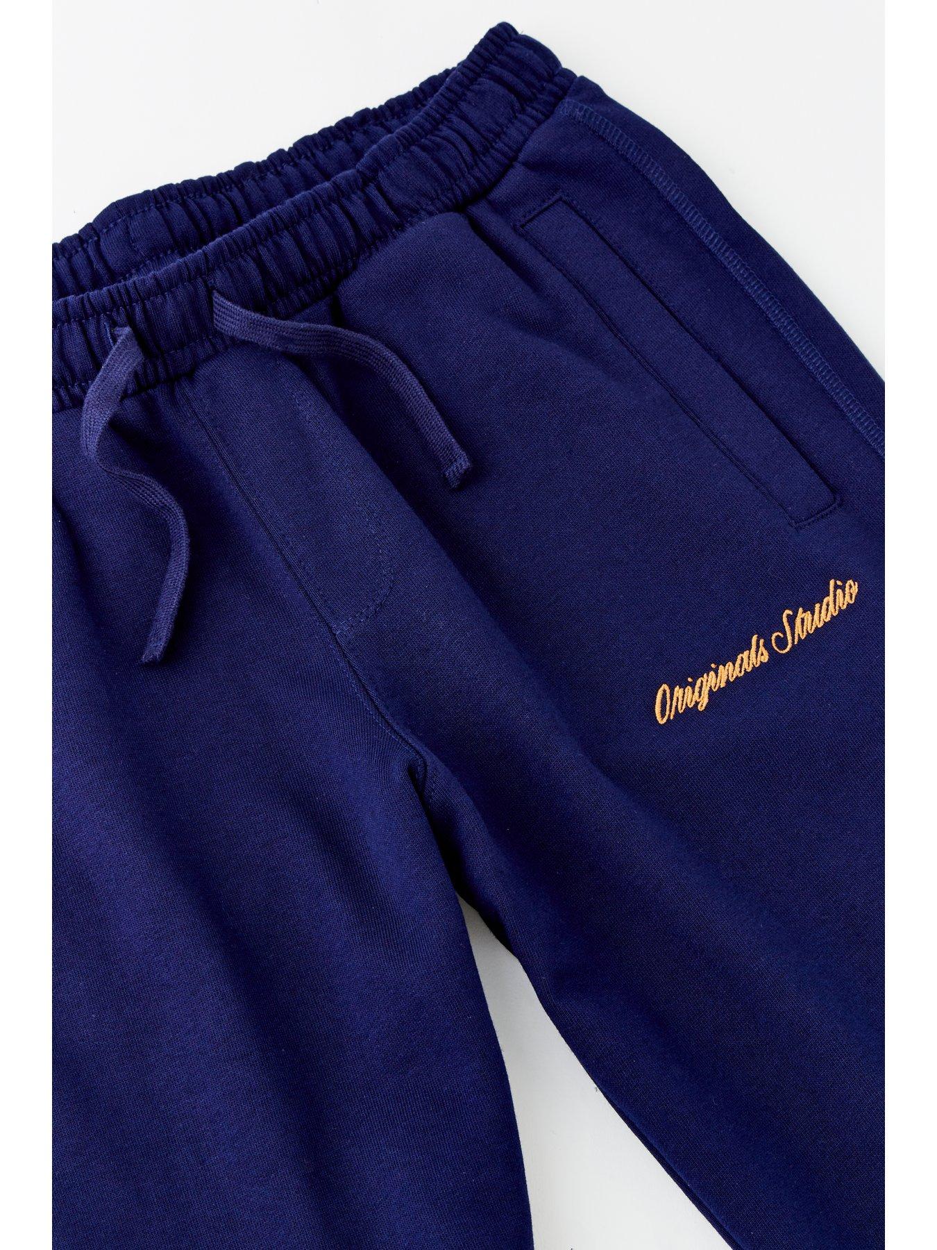 Image 7 of 7 of Jack & Jones Junior Boys Kane Sweat Pants - Blue
