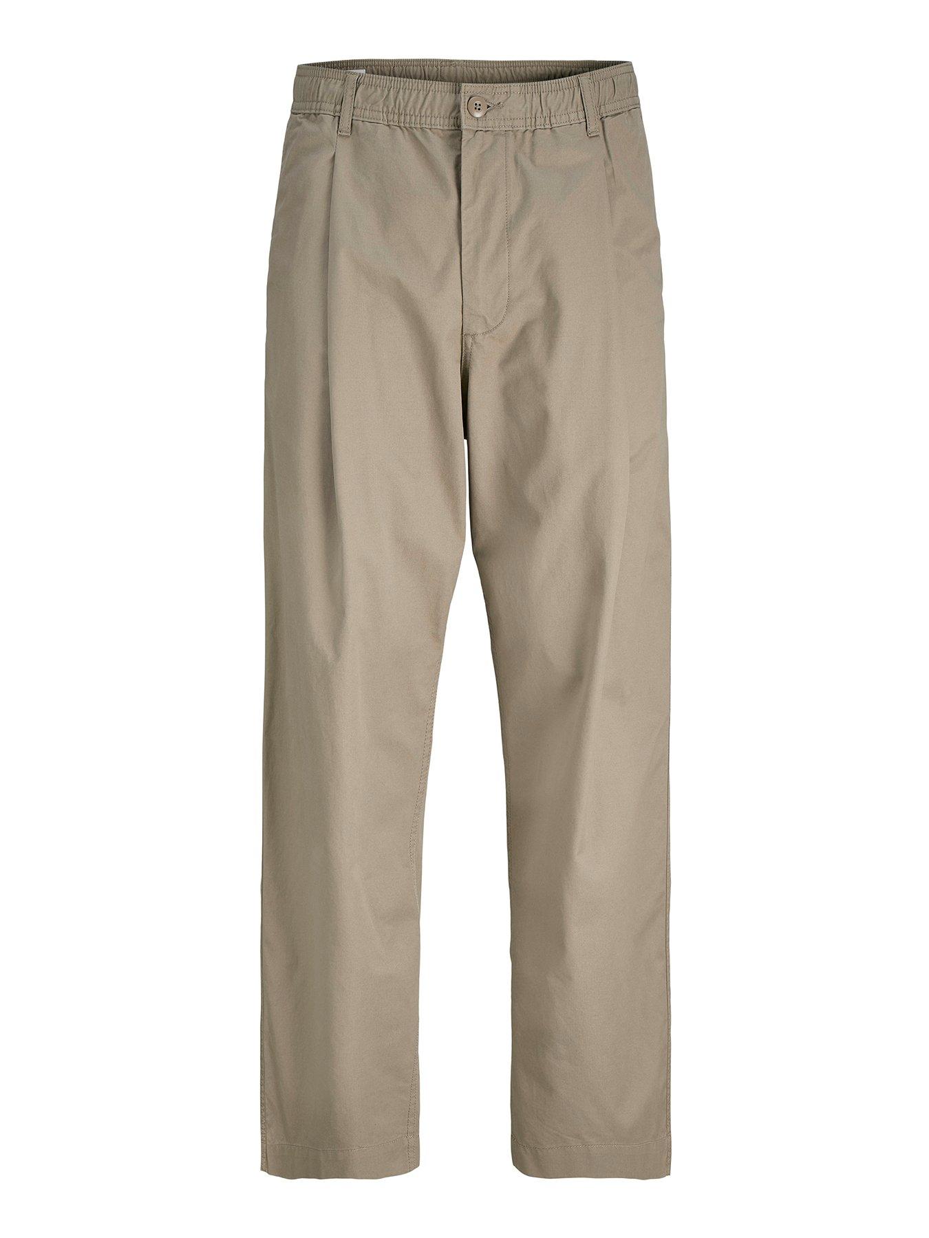 Jack & Jones Junior Boys Cade Pleated Joggers - Brown