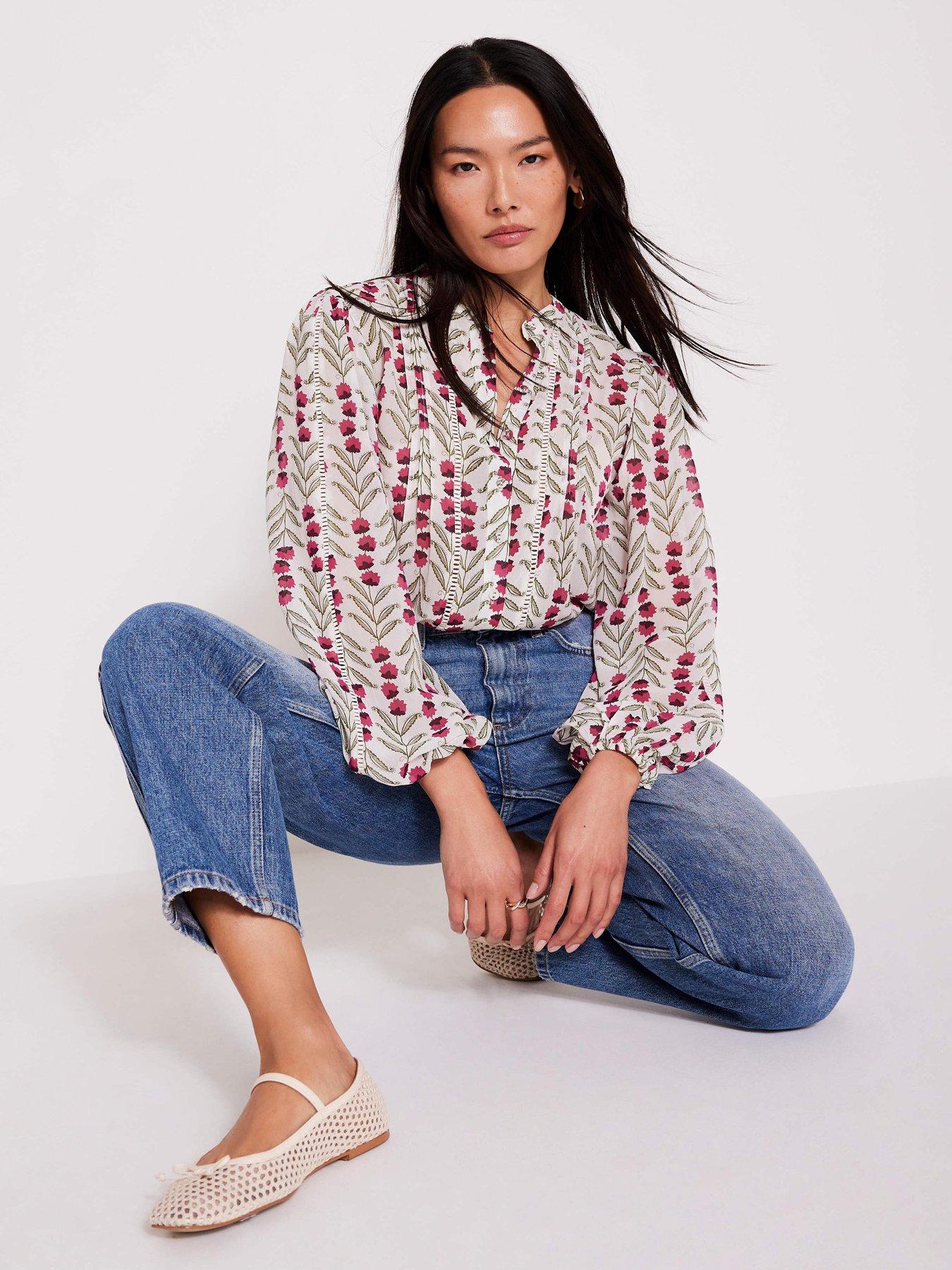 mint-velvet-floral-print-boho-blouse-creamfront