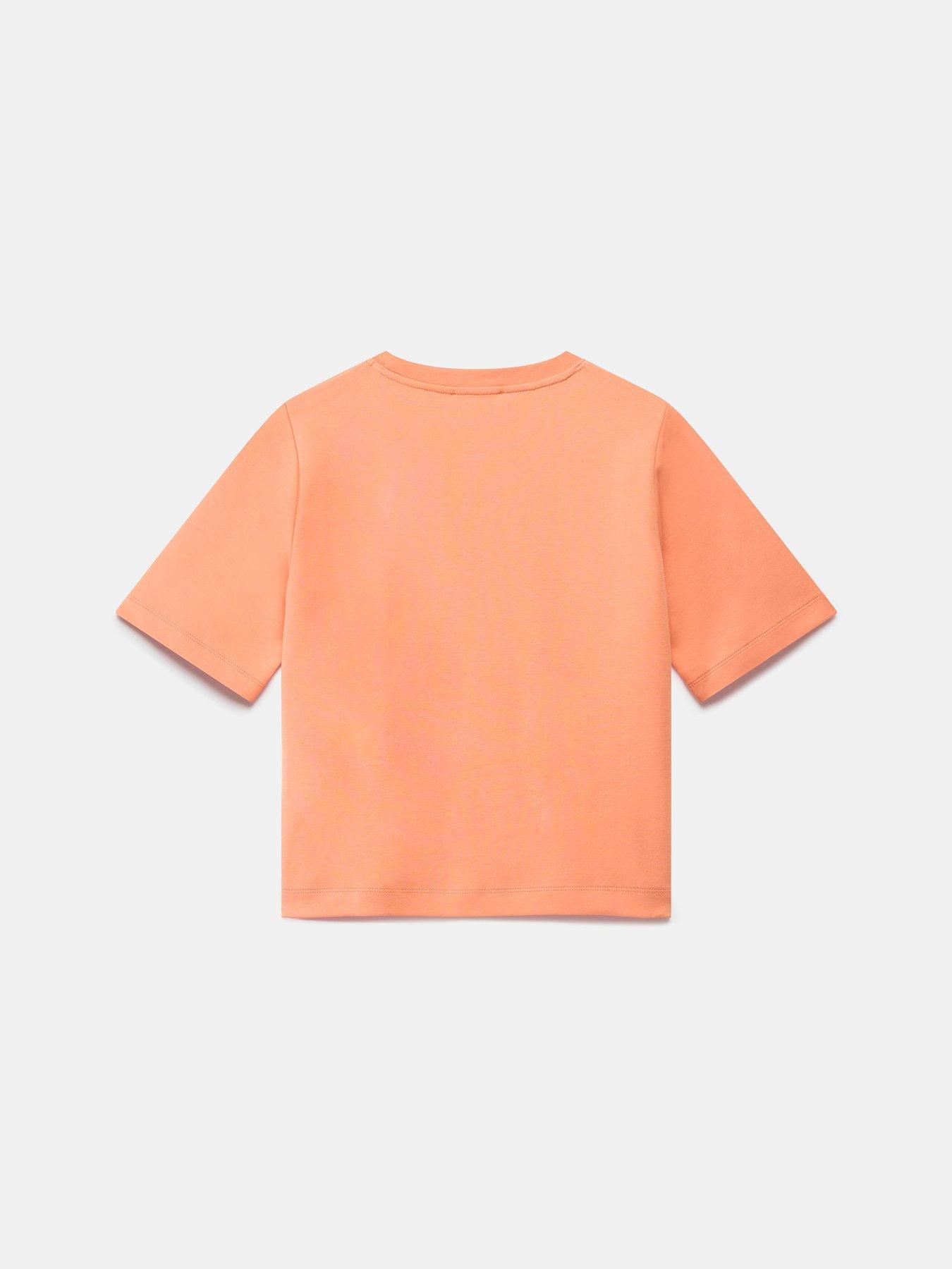 Image 5 of 5 of Mint Velvet Ultimate Cotton T-Shirt - Orange