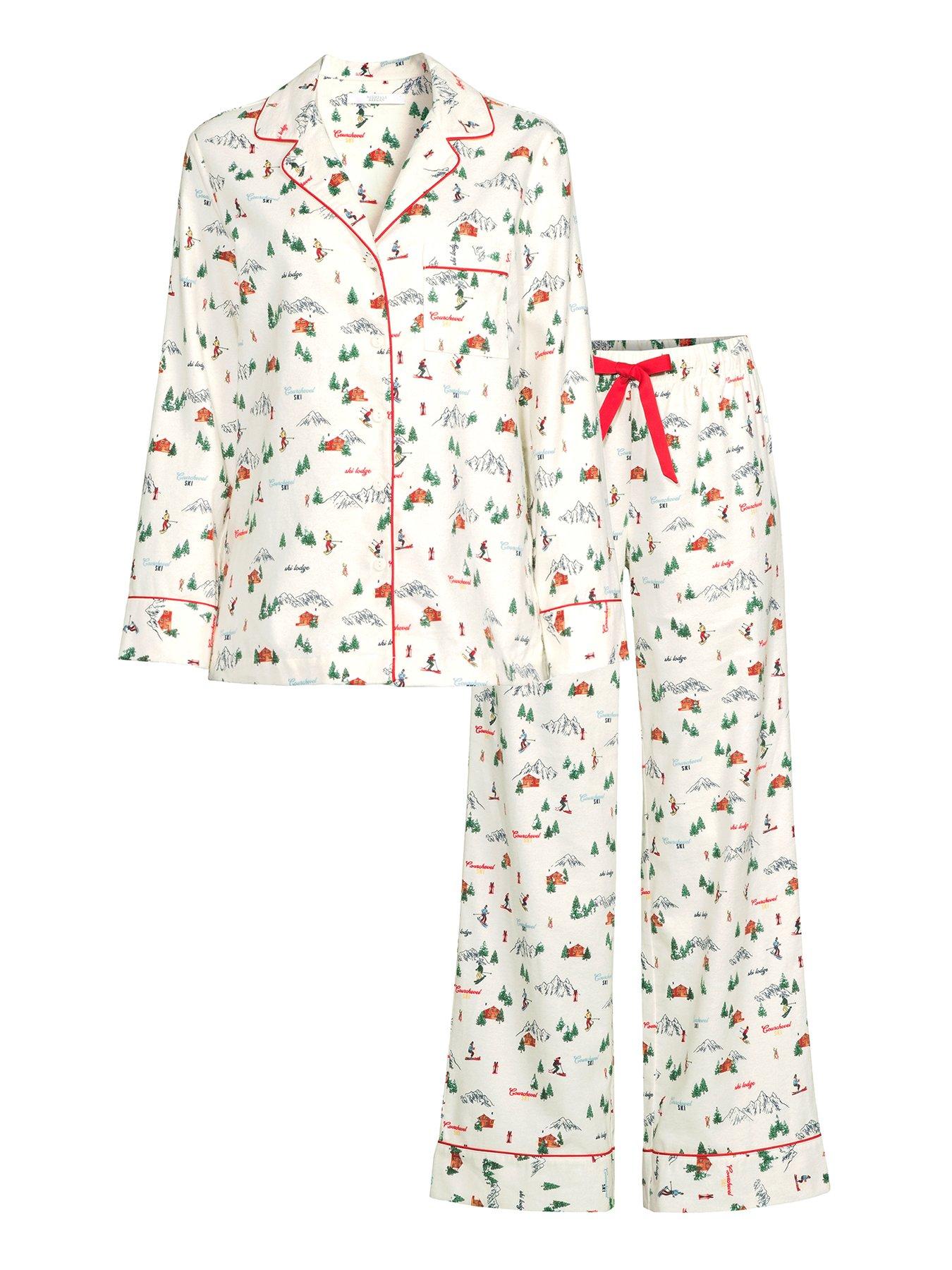 Image 5 of 5 of Michelle Keegan Women's Ski Print Family PJs - White