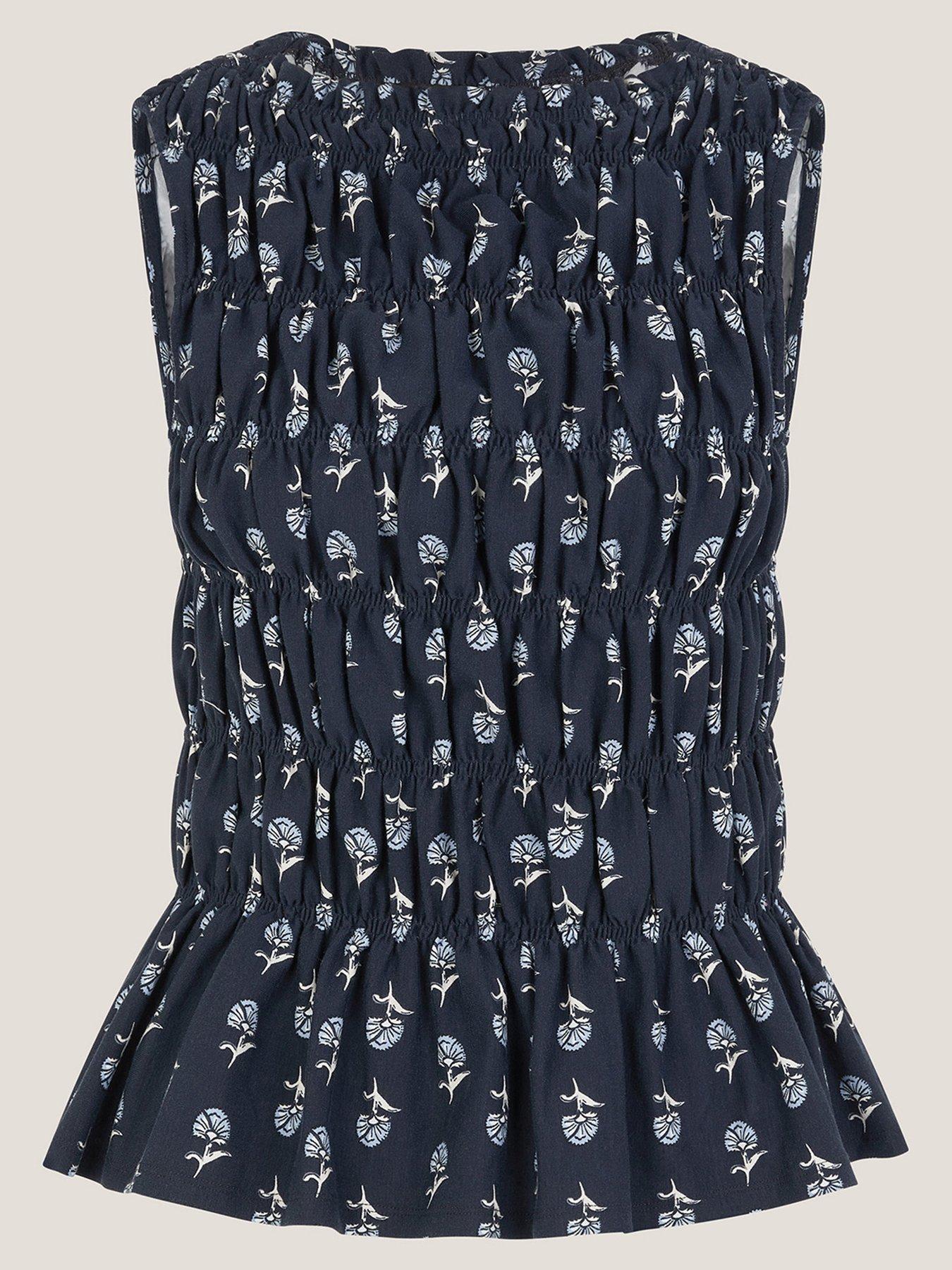 monsoon-deniz-geo-shirred-sleeveless-top-navyback