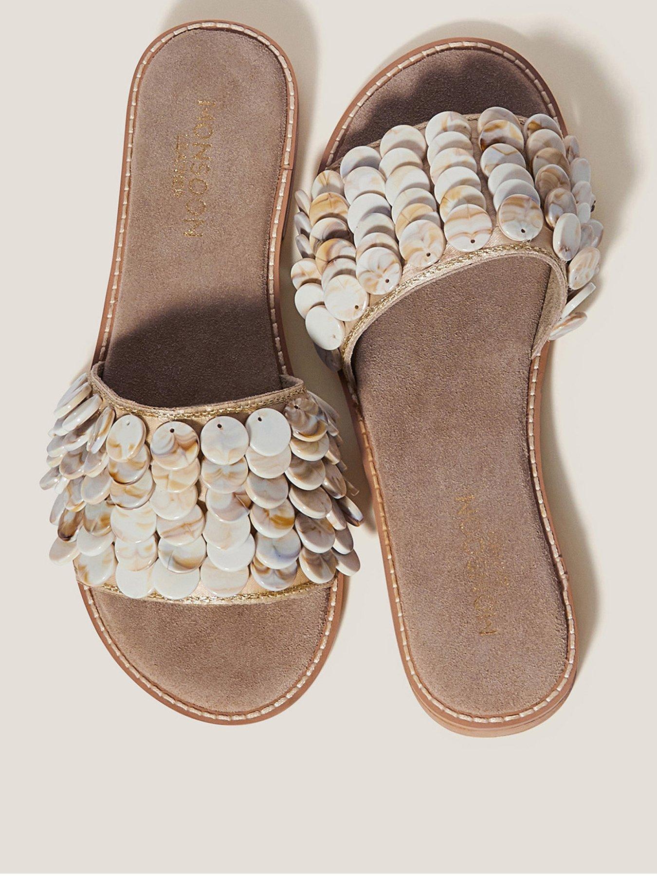 monsoon-sacha-shell-sandals-creamfront