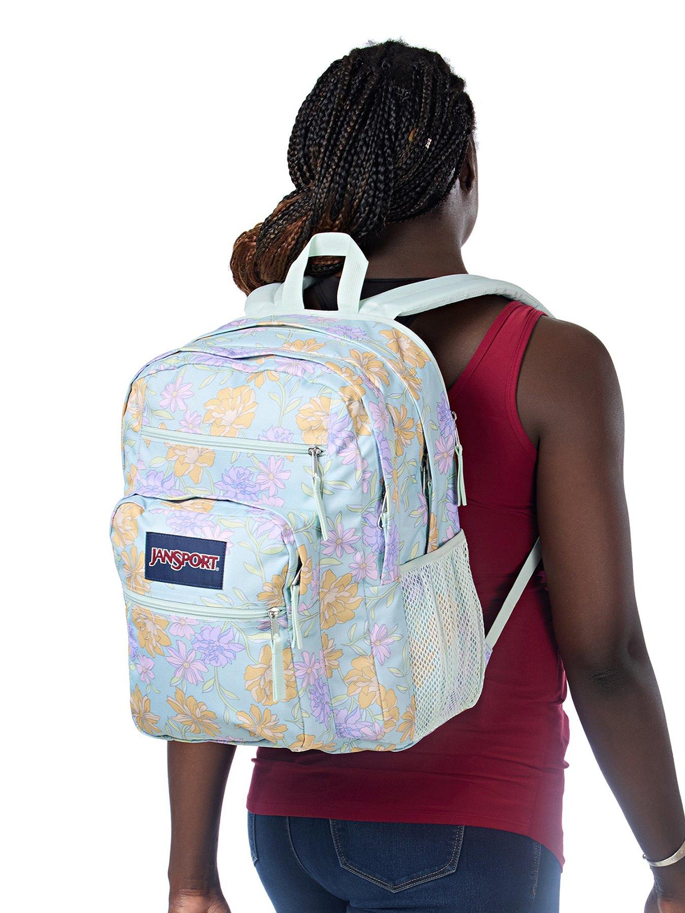Image 2 of 7 of JanSport Big Student FADED FLORAL FRESH MINT Backpack
