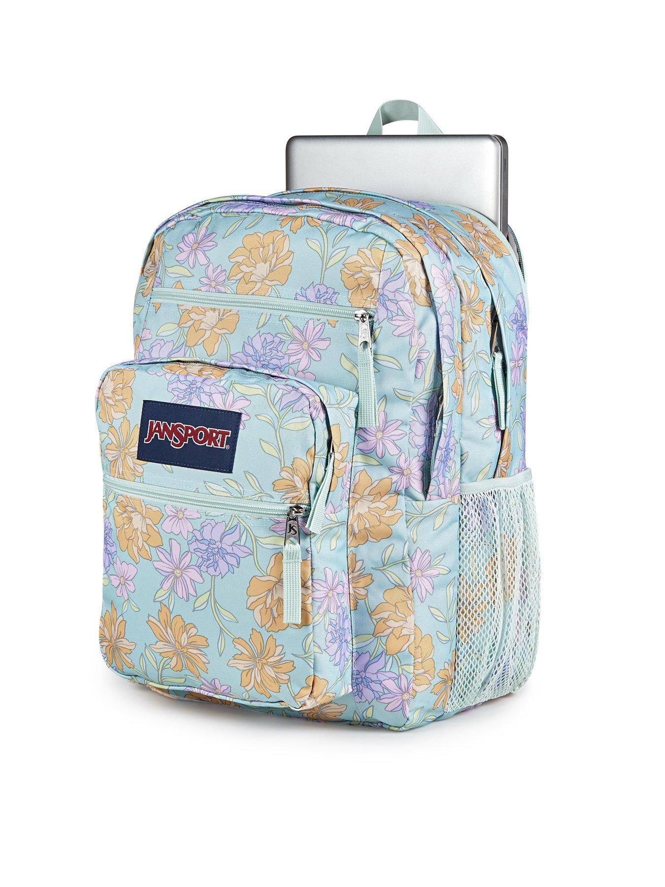 Image 5 of 7 of JanSport Big Student FADED FLORAL FRESH MINT Backpack