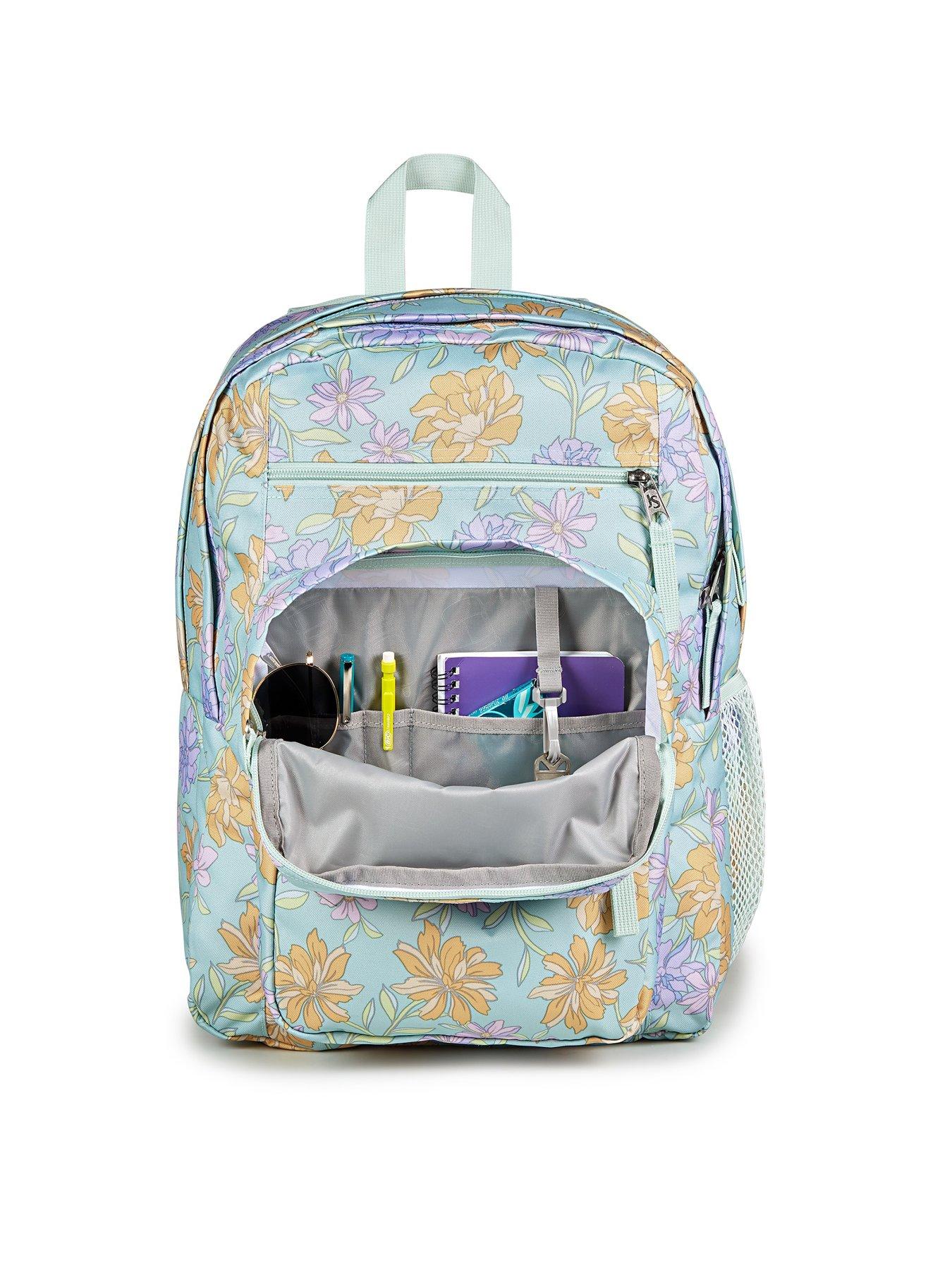 Image 6 of 7 of JanSport Big Student FADED FLORAL FRESH MINT Backpack