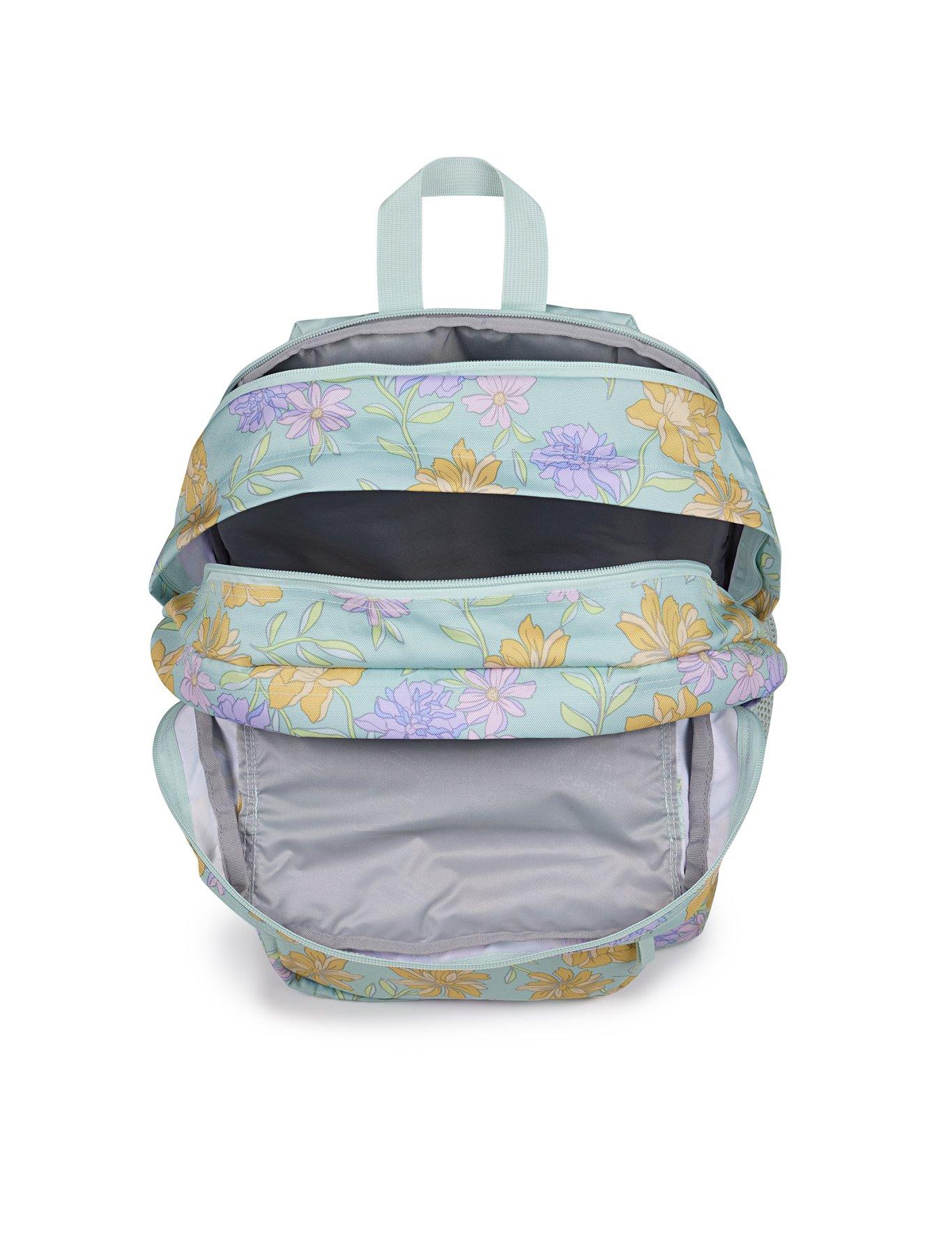 Image 7 of 7 of JanSport Big Student FADED FLORAL FRESH MINT Backpack