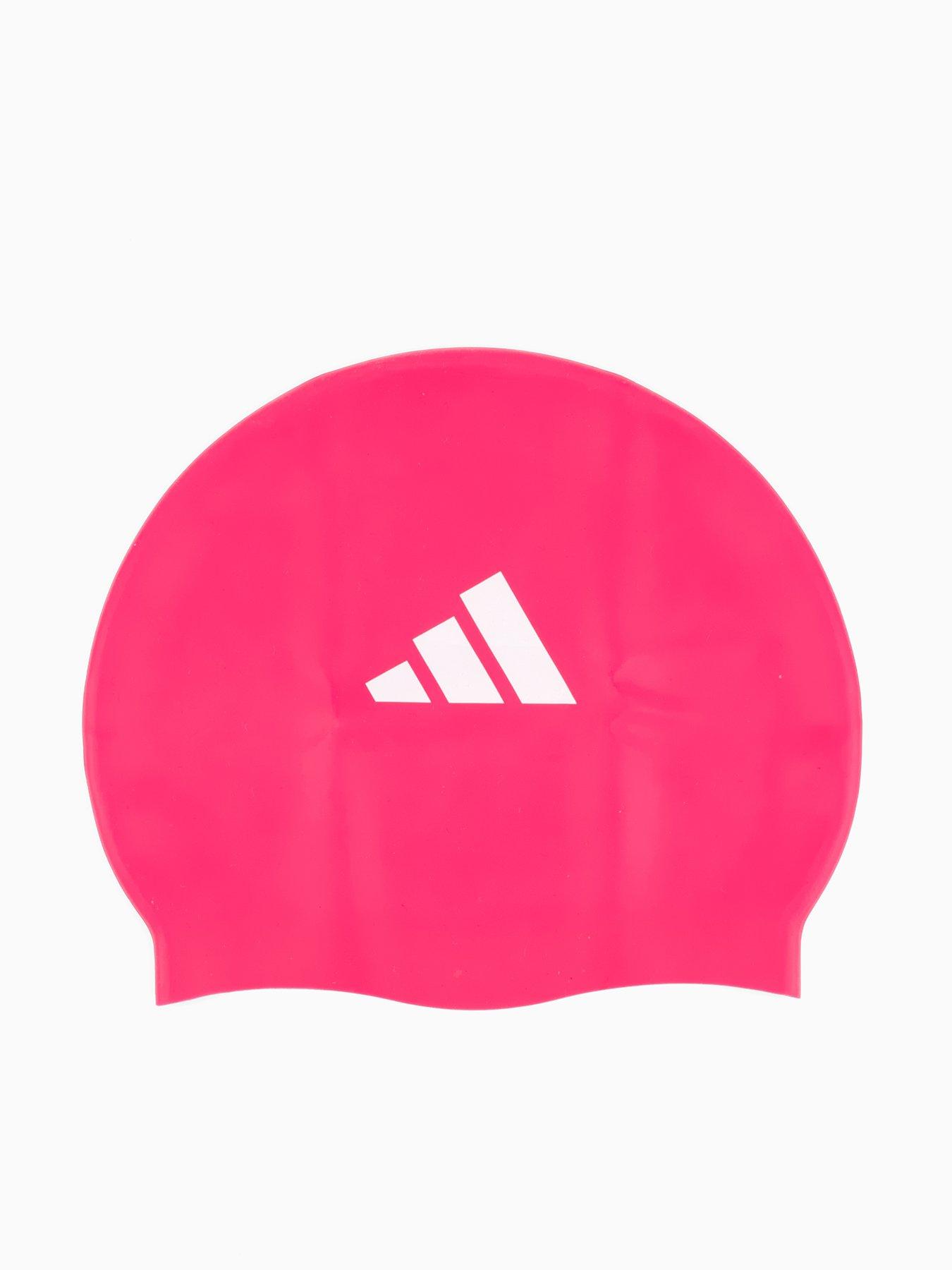 adidas Unisex Kids 3-Stripes Swimming Cap - Pink