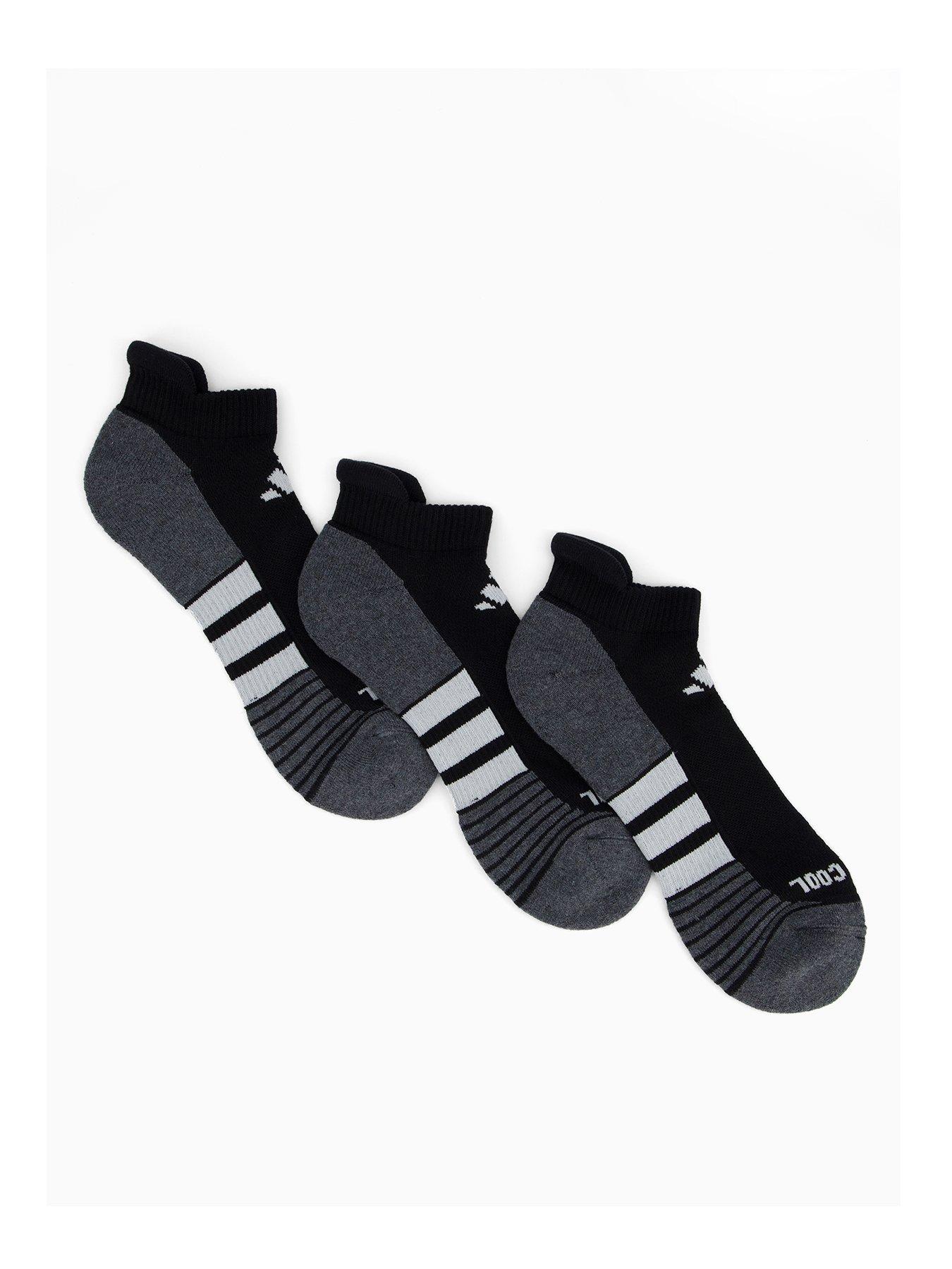 adidas Unisex Performance Climacool Cushioned Low Socks 3 Pairs - Black