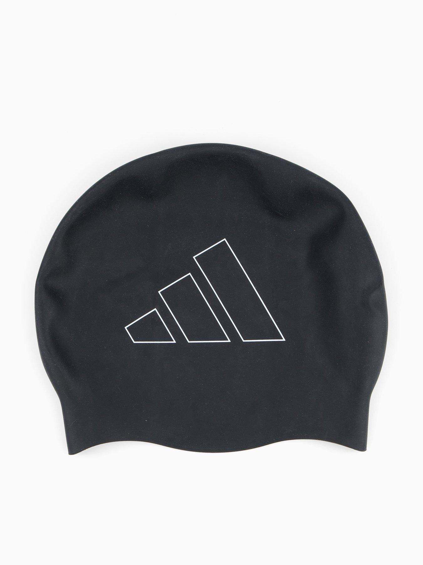 adidas Unisex Logo Swim Cap - Black