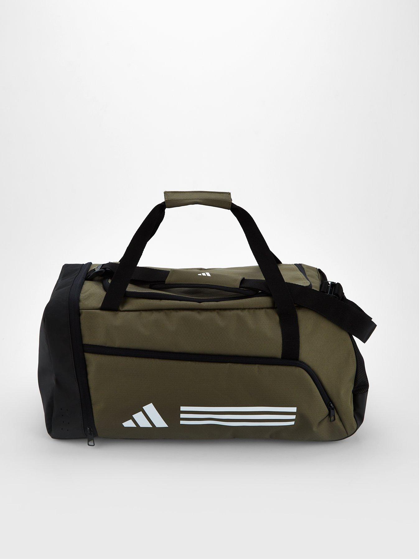 adidas Unisex Essentials 3-Stripes Duffel Bag Medium - Green