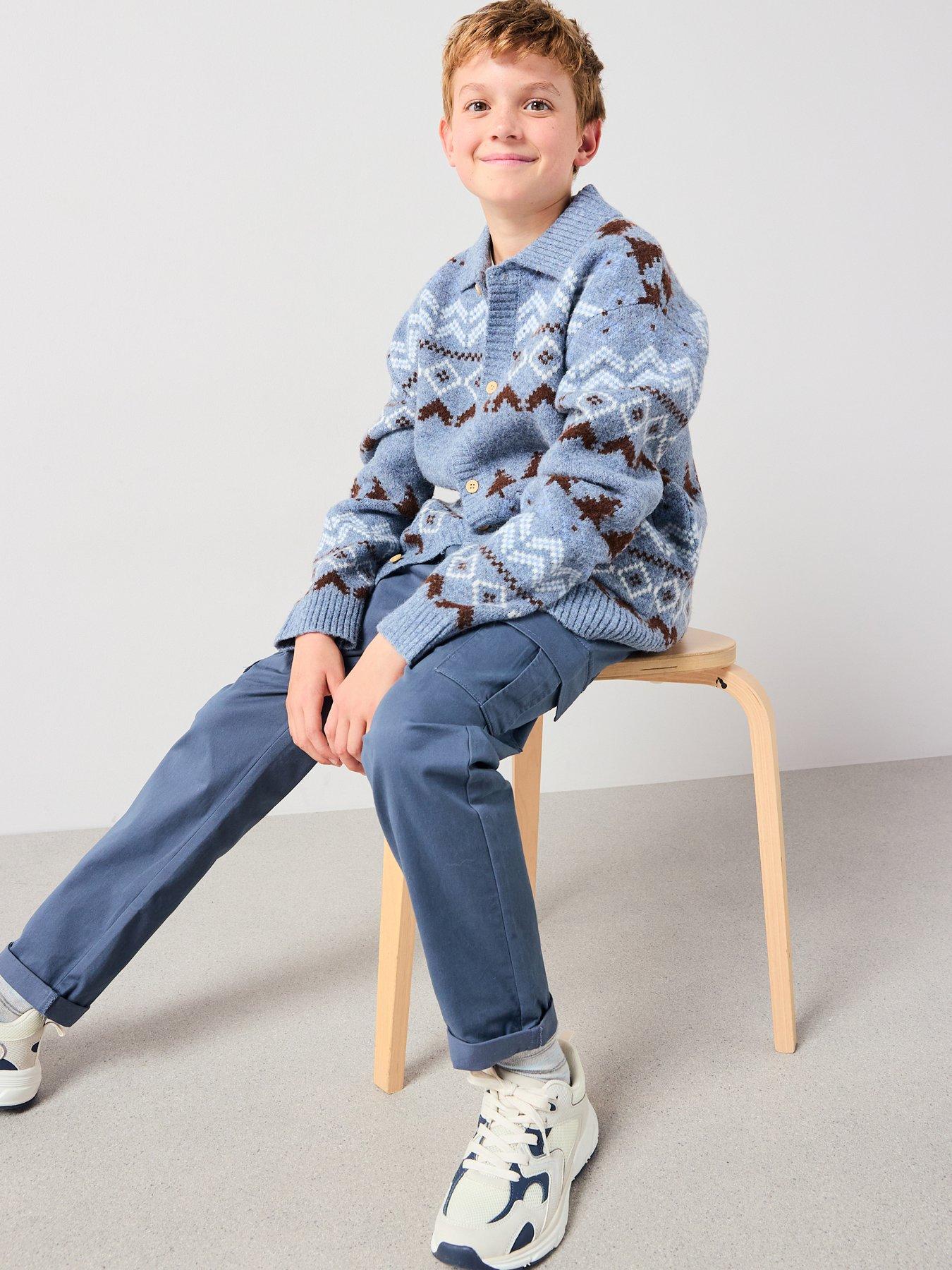 the-very-collection-boys-fairisle-button-up-cardigan-blueback