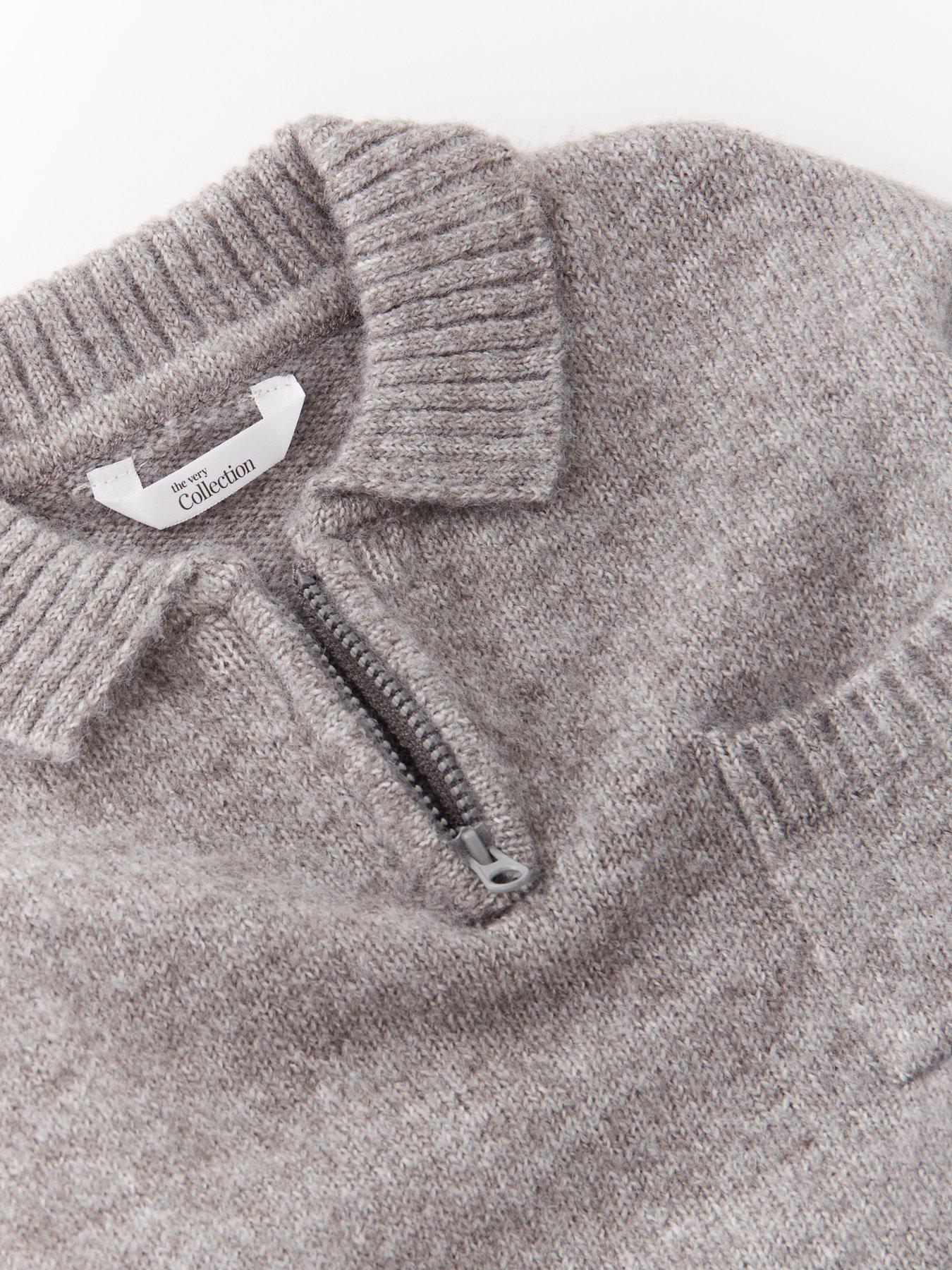 the-very-collection-boys-half-zip-knitted-jumper-greyoutfit