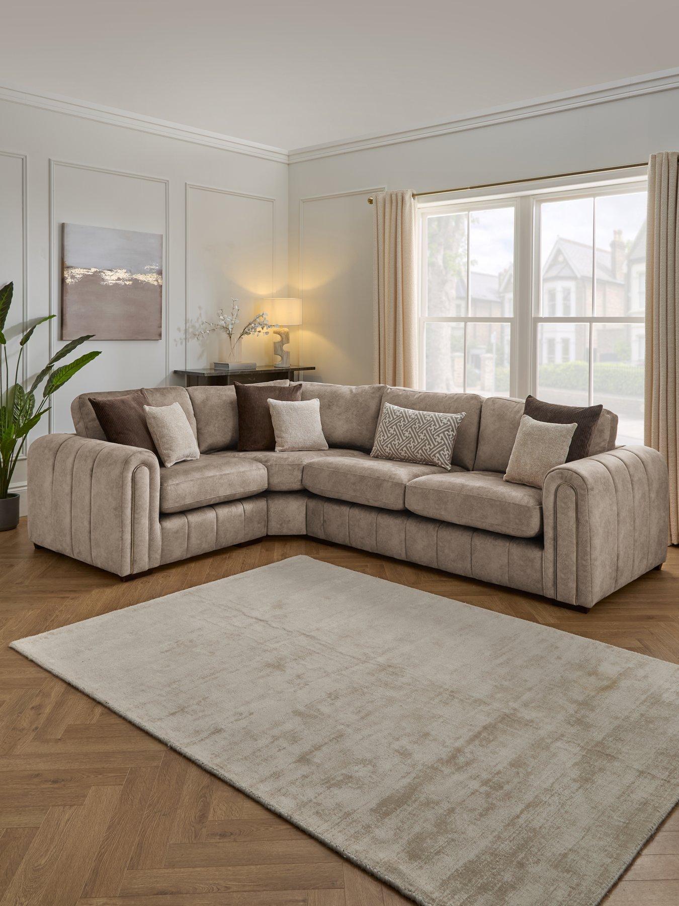 The Very Collection Amara Left Hand Double Arm Corner Group Sofa - Made to Order in the UK